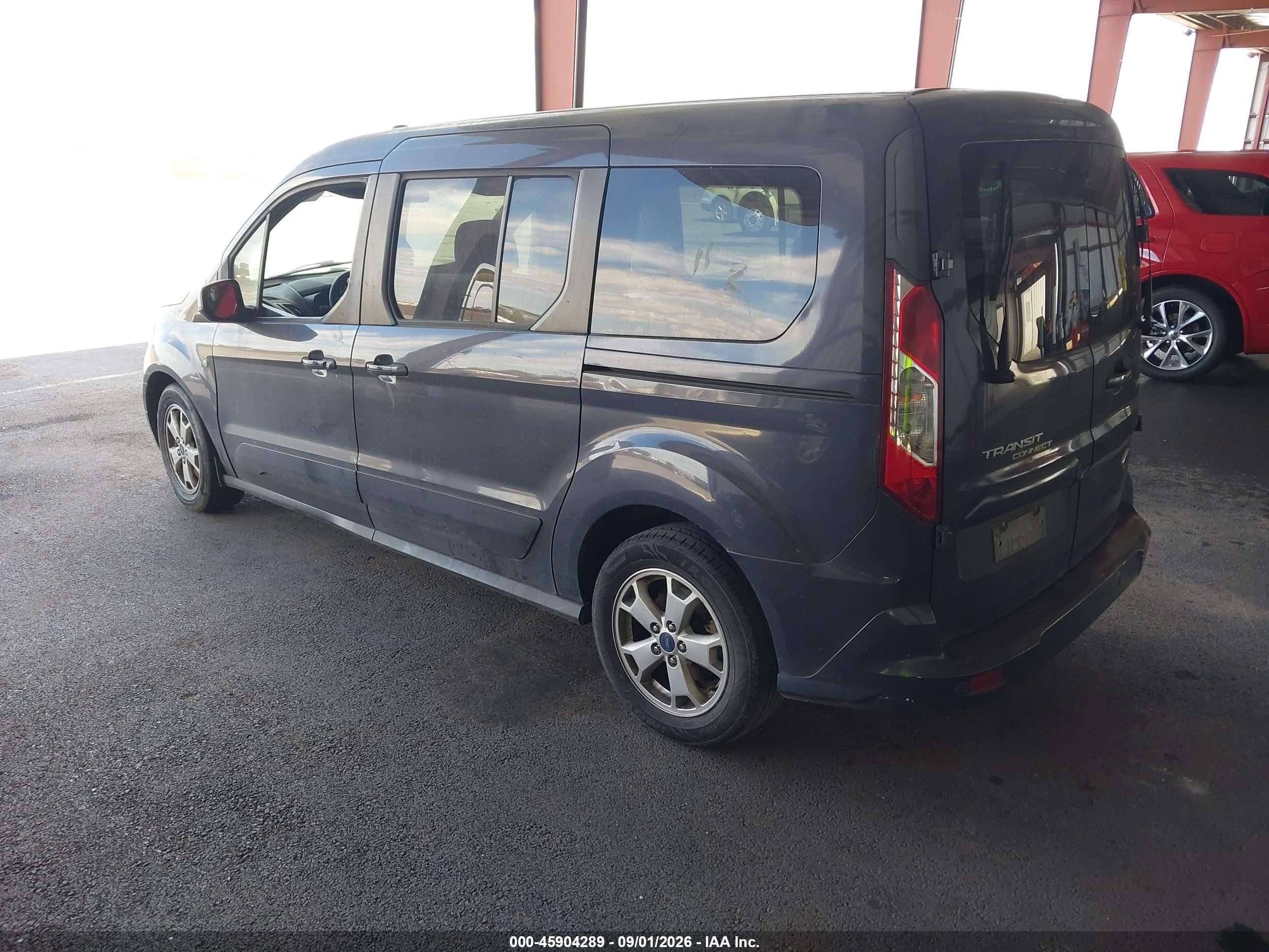 2014 Ford Transit Connect Xlt Gray vin: NM0GS9F77E1153765