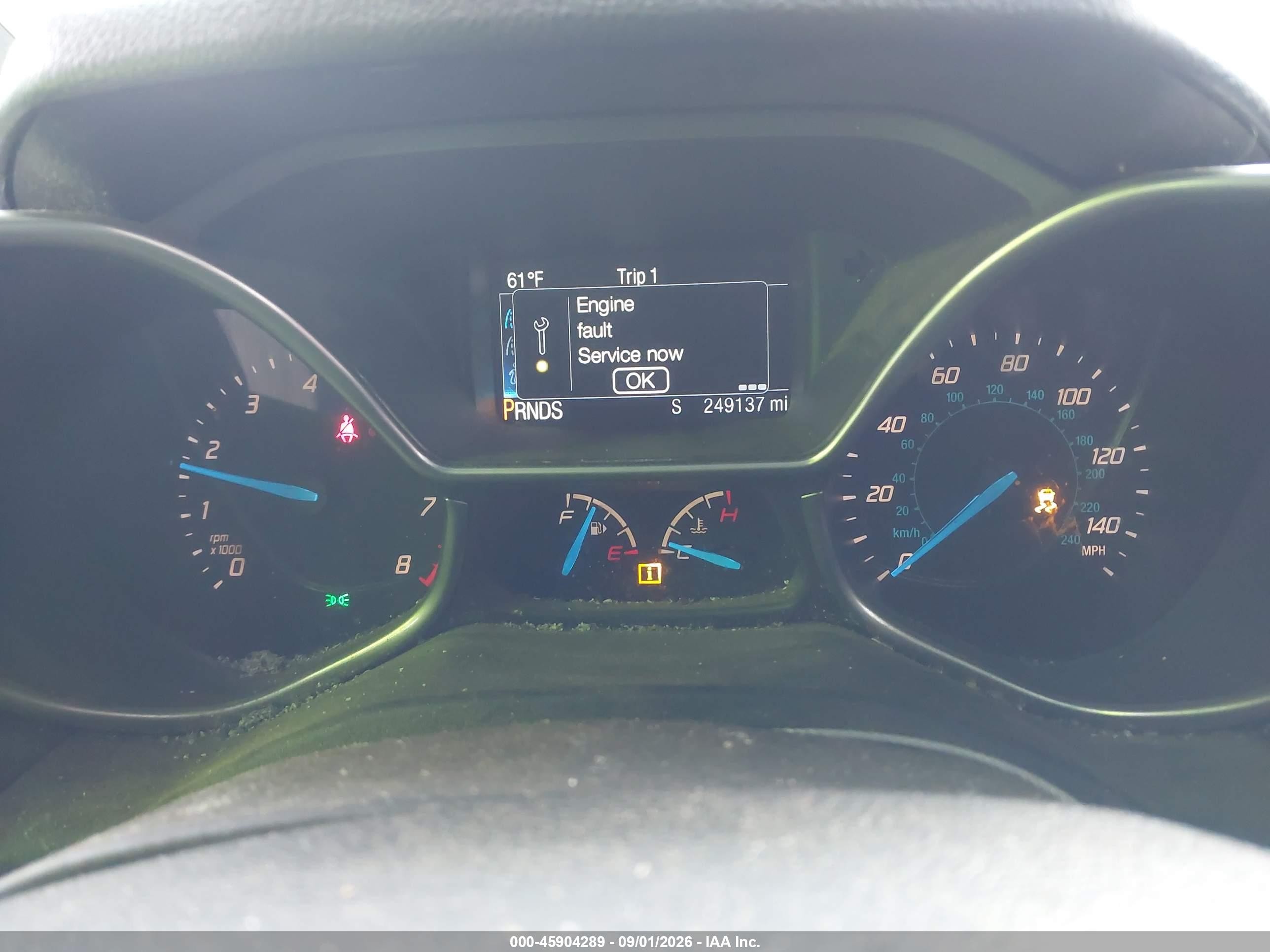 2014 Ford Transit Connect Xlt Gray vin: NM0GS9F77E1153765