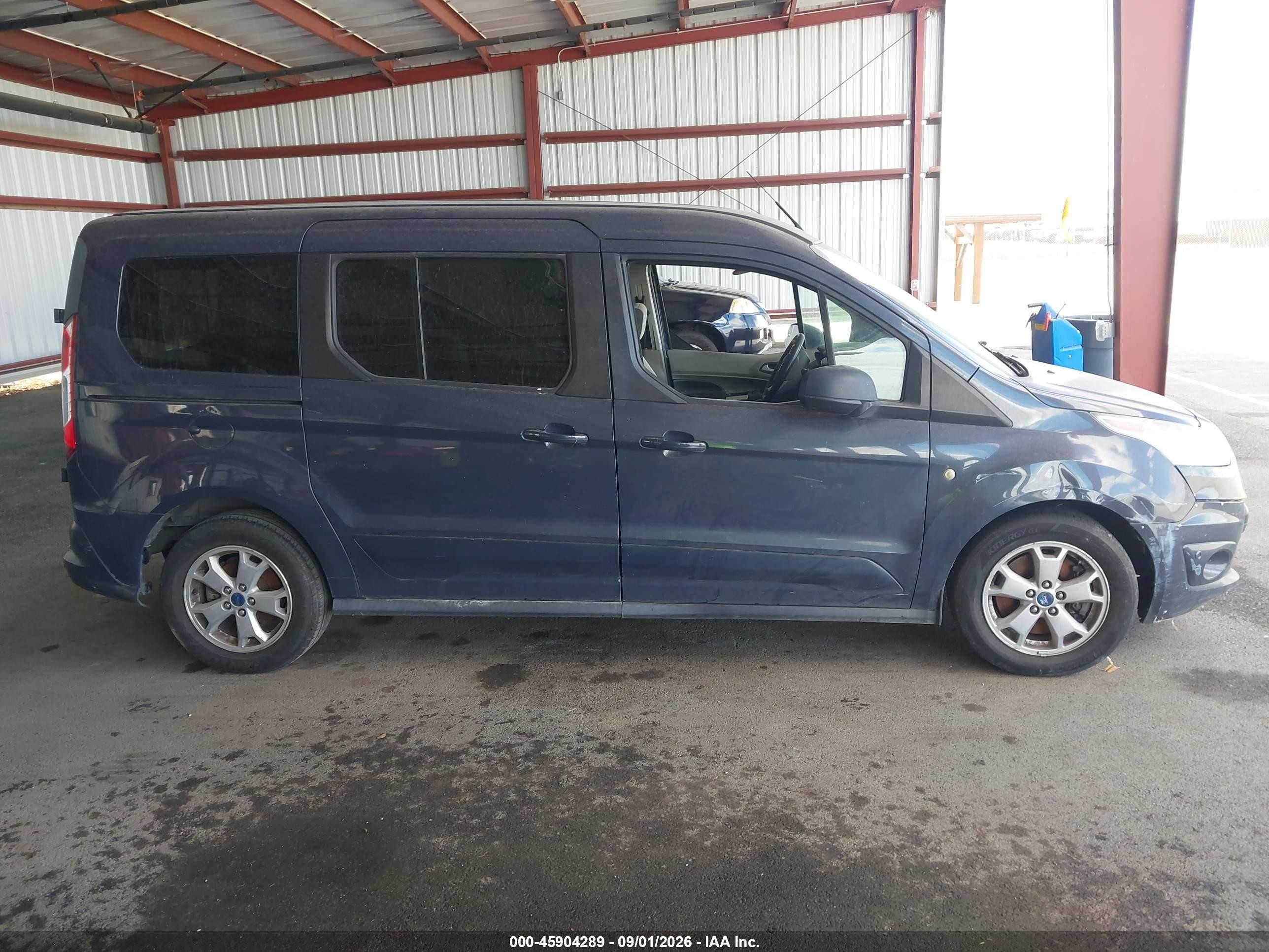 2014 Ford Transit Connect Xlt Gray vin: NM0GS9F77E1153765
