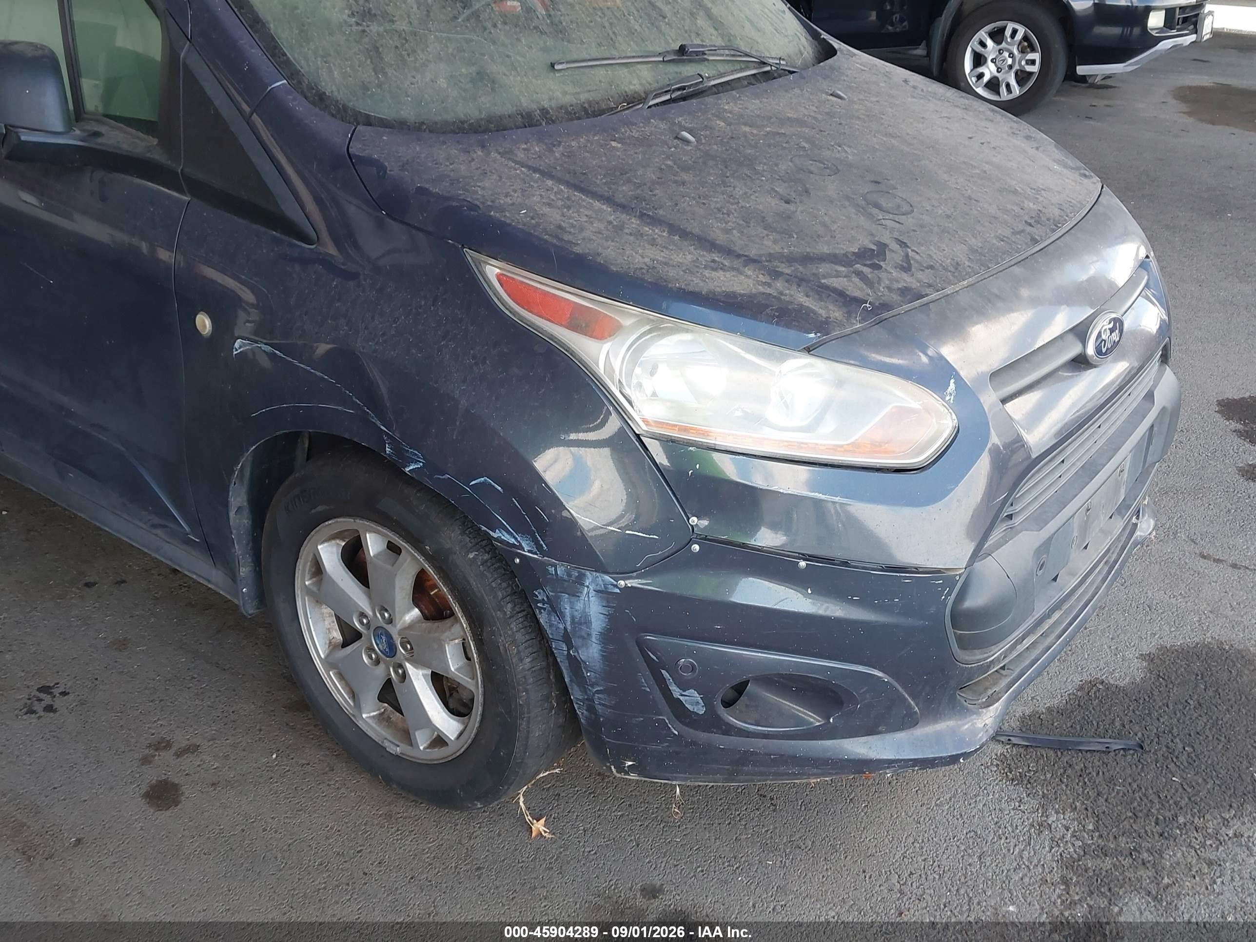 2014 Ford Transit Connect Xlt Gray vin: NM0GS9F77E1153765