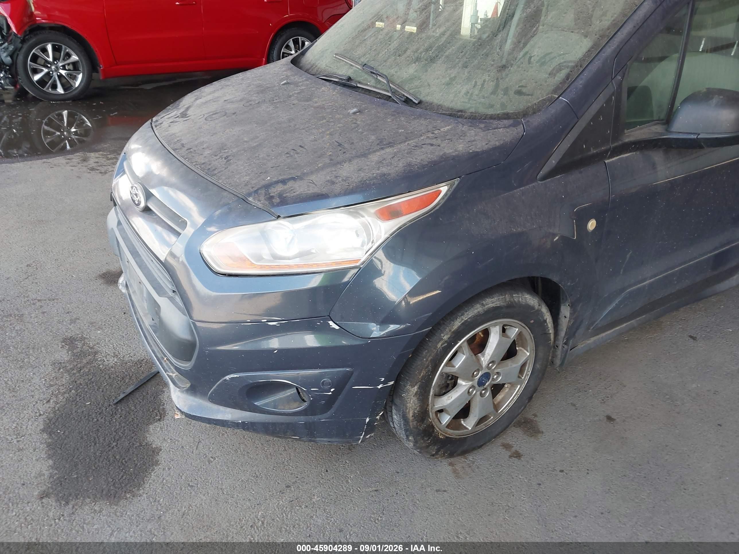 2014 Ford Transit Connect Xlt Gray vin: NM0GS9F77E1153765