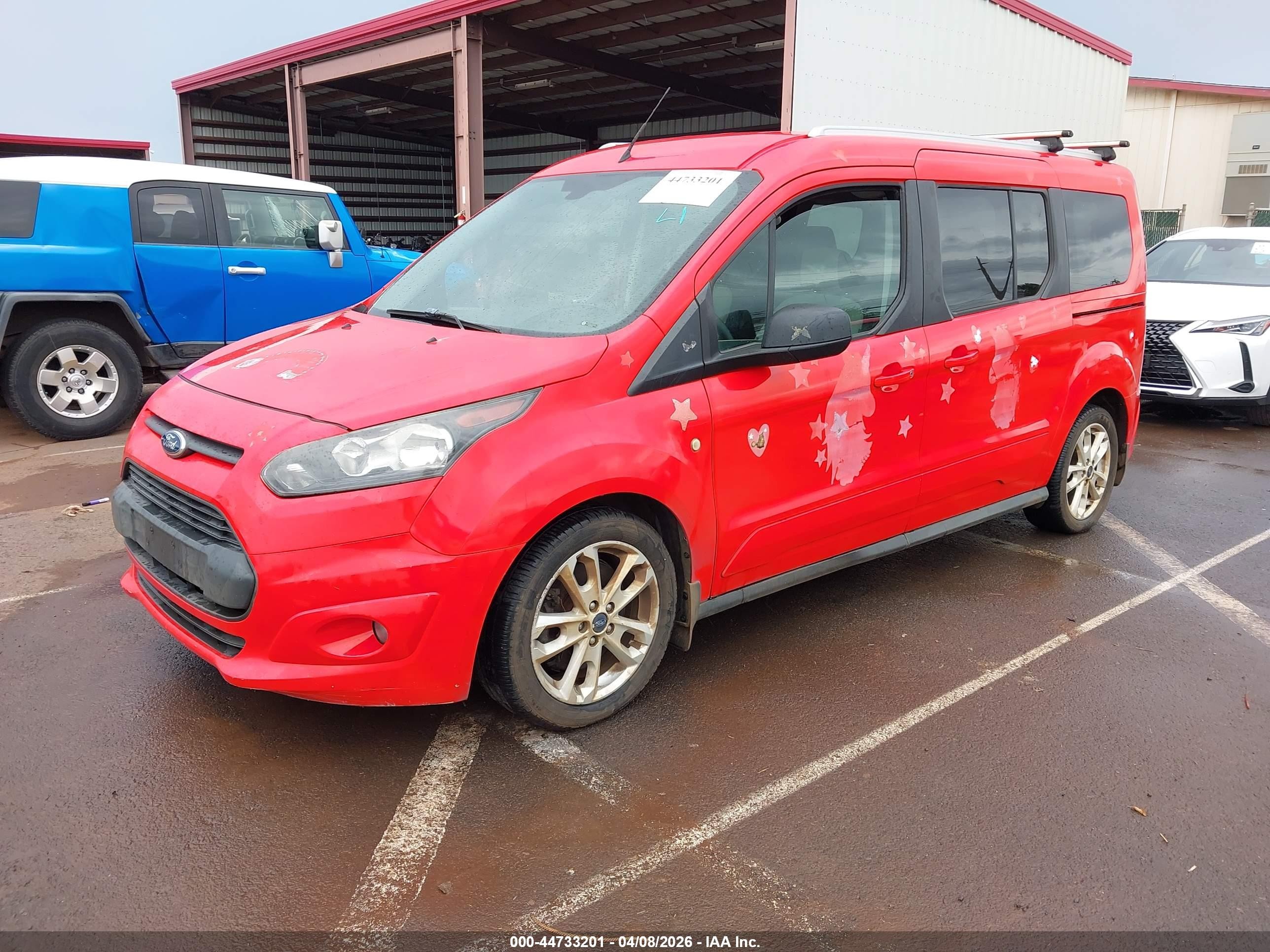 2015 Ford Transit Connect Xlt Red vin: NM0GS9F78F1217975