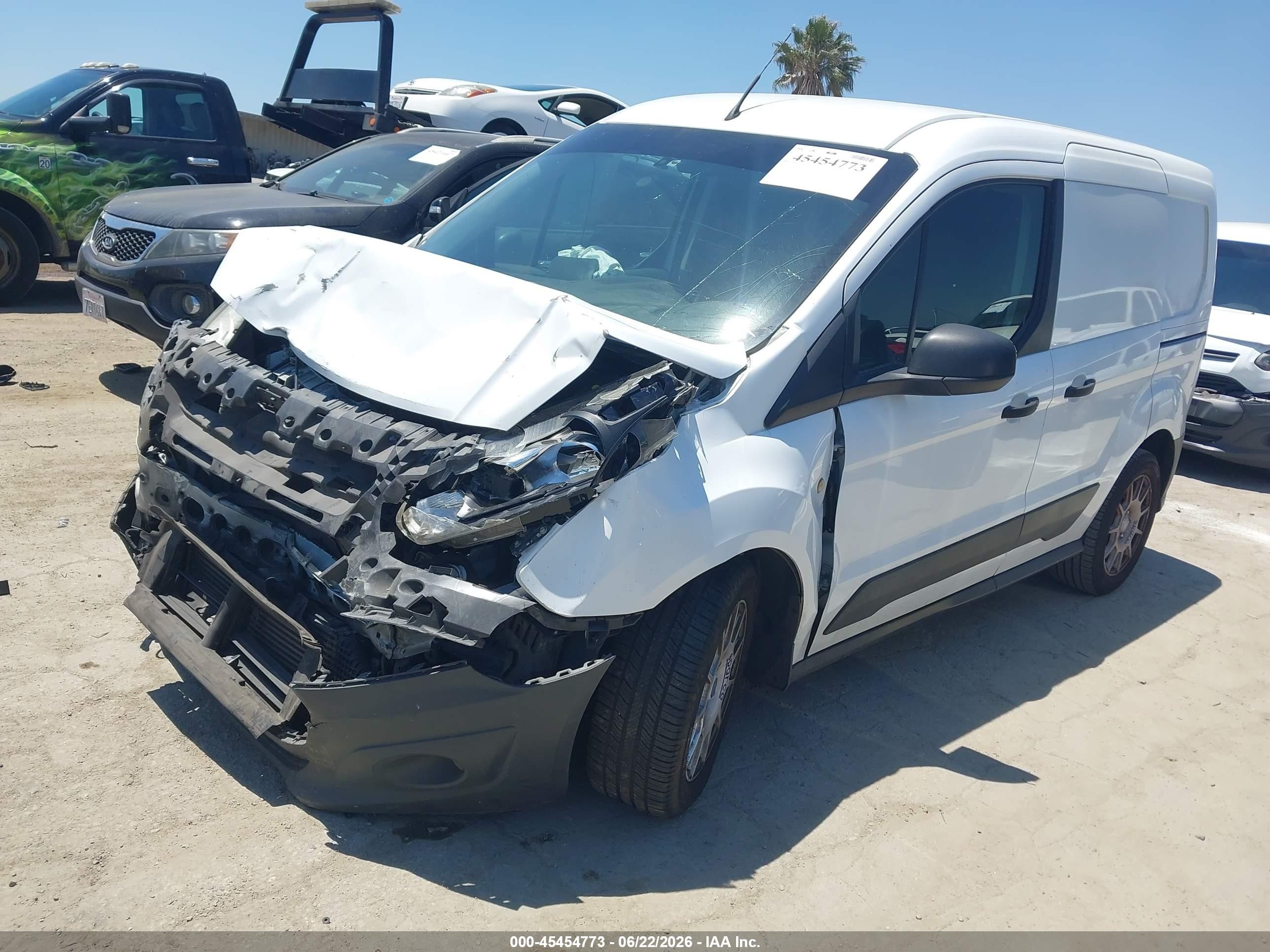 2015 Ford Transit Connect Xl White vin: NM0KE6EX3F1202074