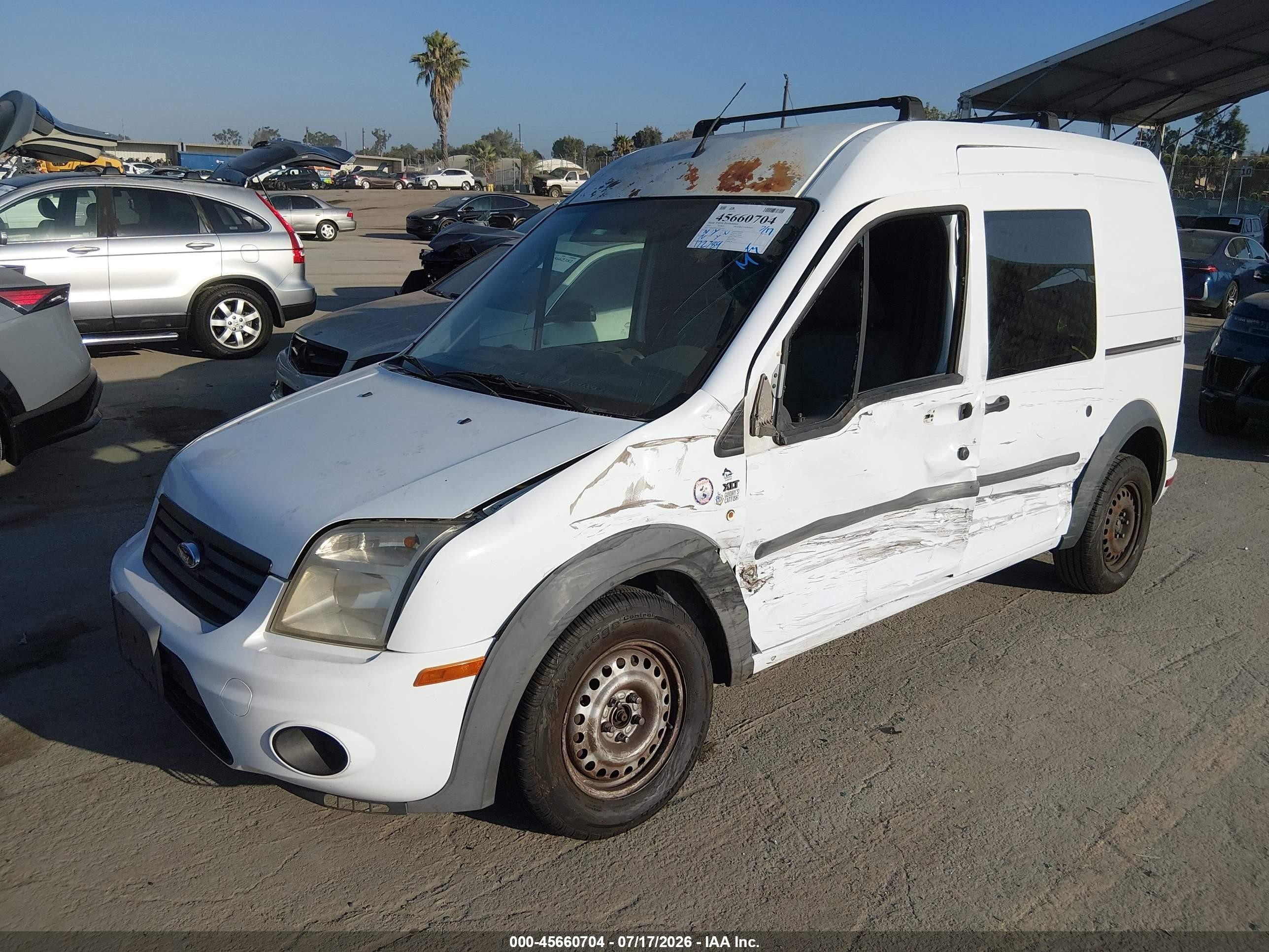 2010 Ford Transit Connect Xlt Белый vin: NM0KS9BN2AT011627