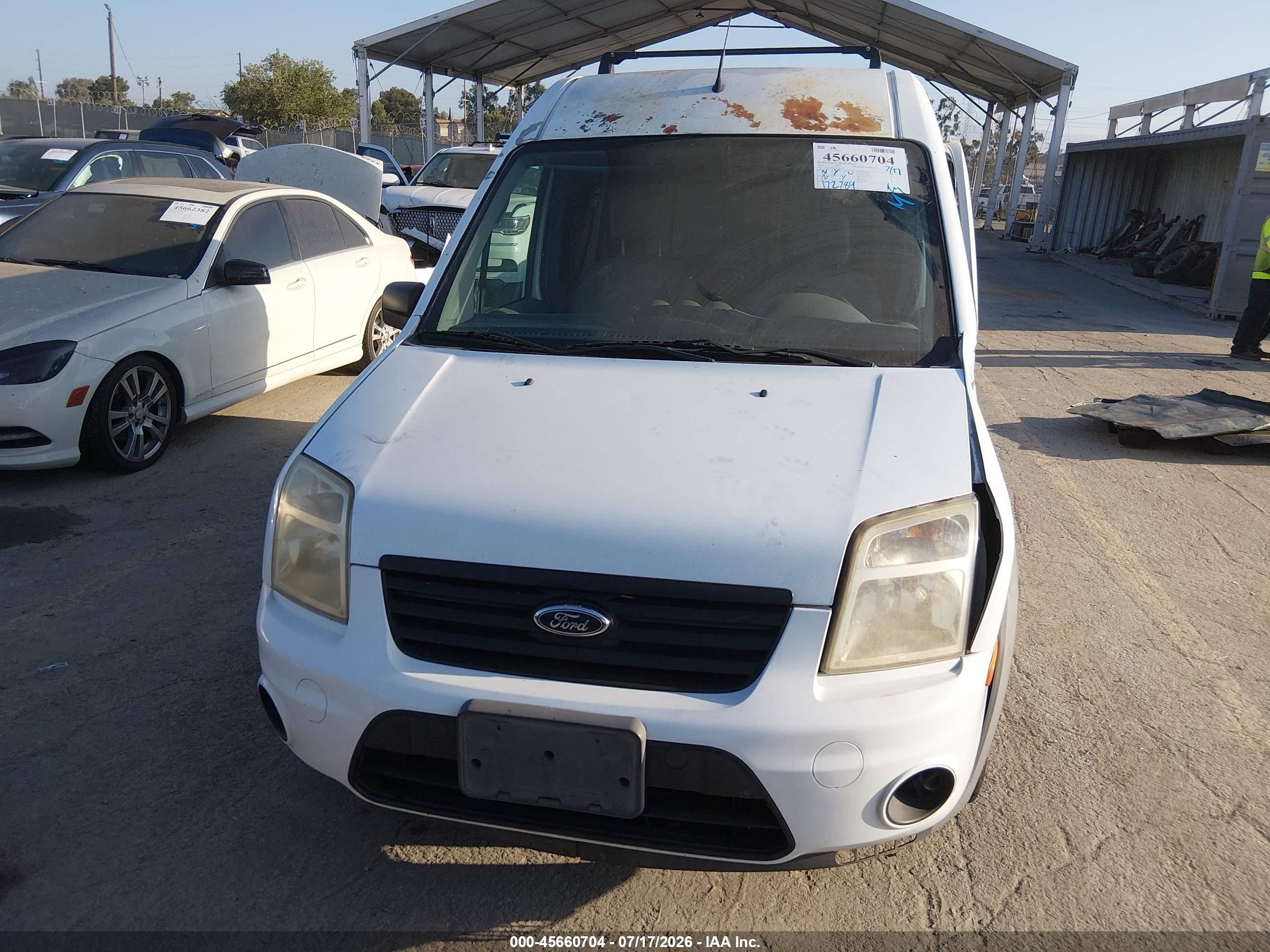 2010 Ford Transit Connect Xlt Белый vin: NM0KS9BN2AT011627