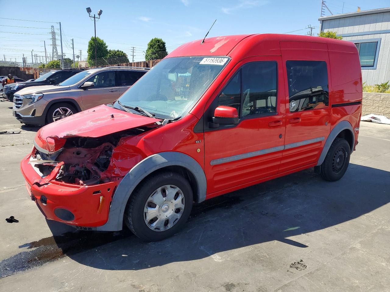 2012 Ford Transit Connect Xlt Red vin: NM0KS9BN3CT104191