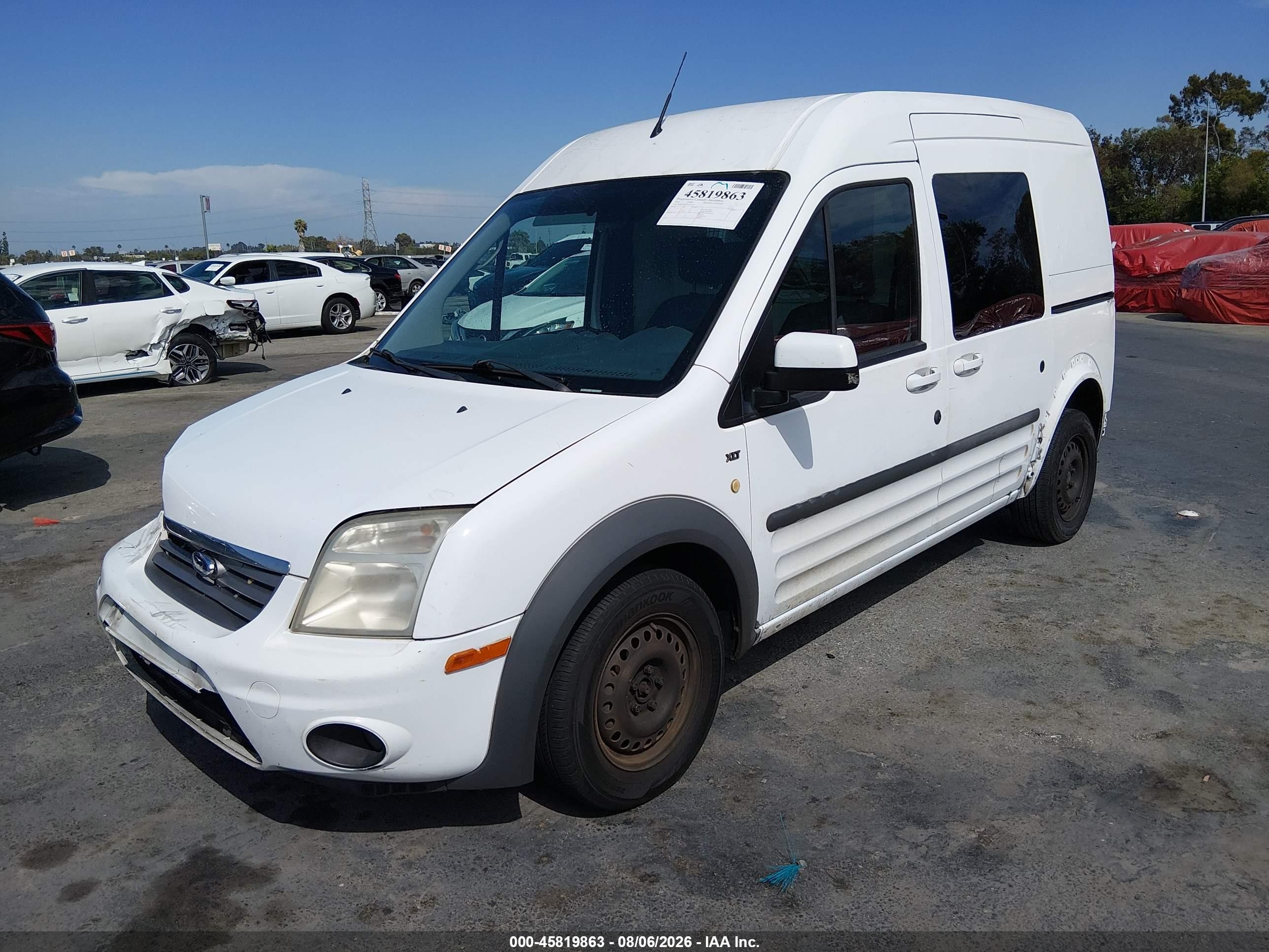 2012 Ford Transit Connect Xlt Белый vin: NM0KS9BN7CT093552