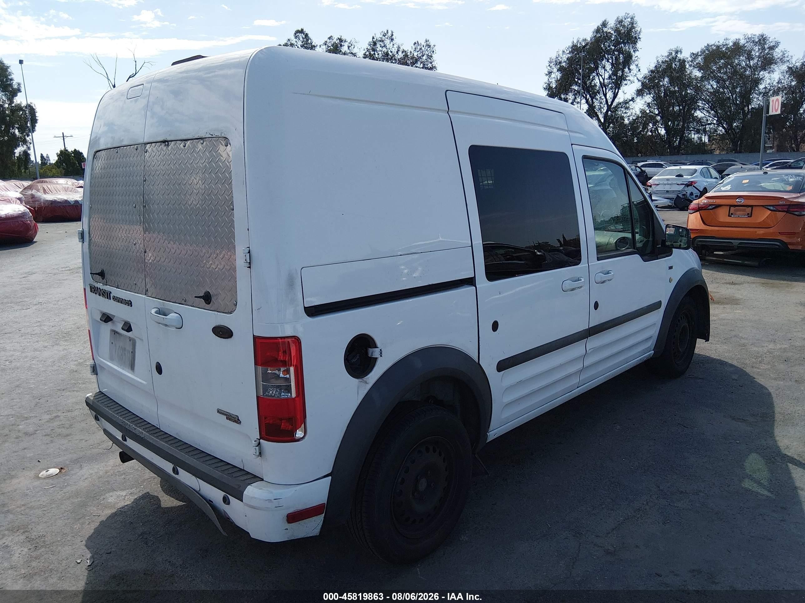 2012 Ford Transit Connect Xlt Белый vin: NM0KS9BN7CT093552