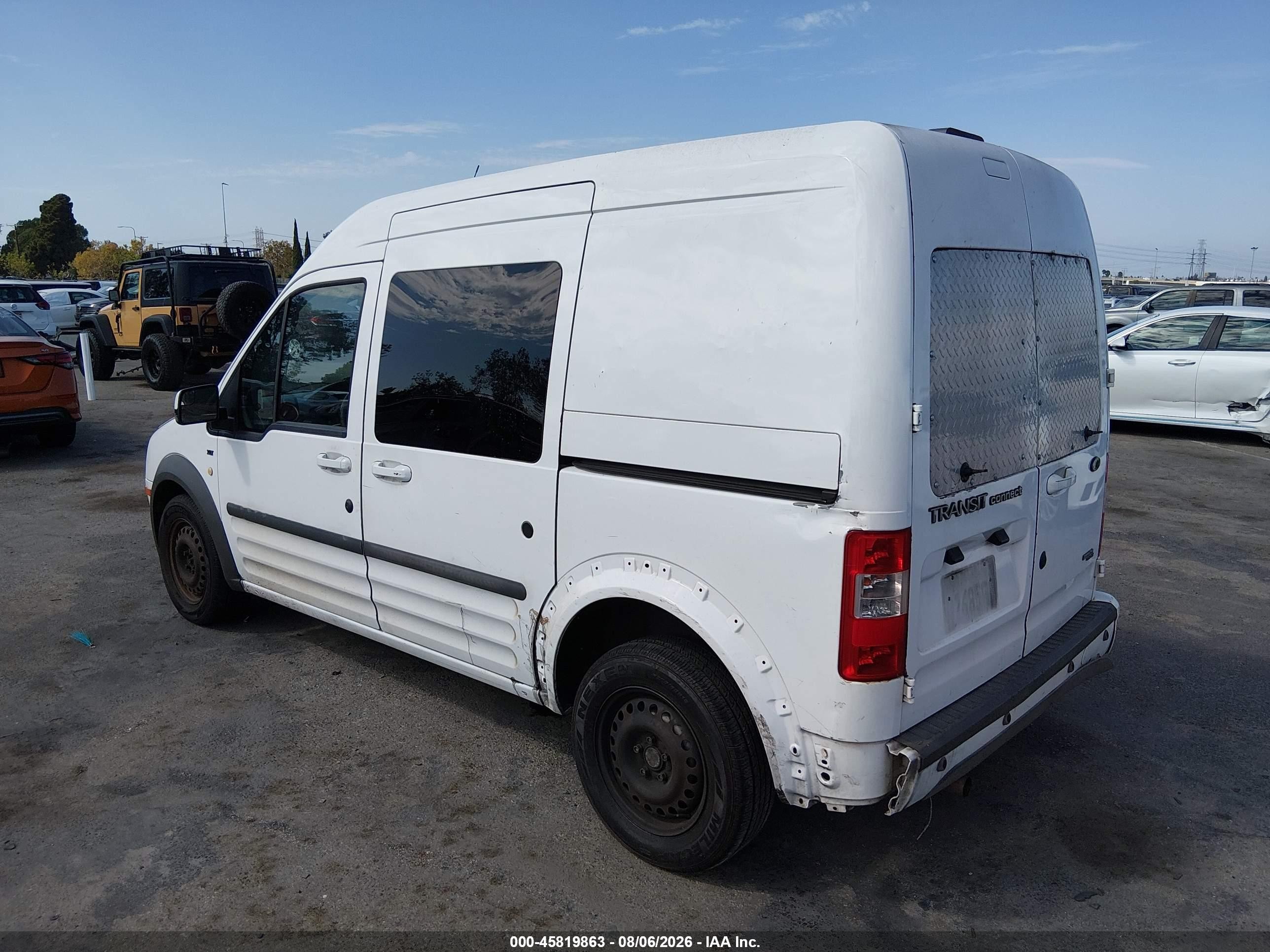 2012 Ford Transit Connect Xlt Белый vin: NM0KS9BN7CT093552