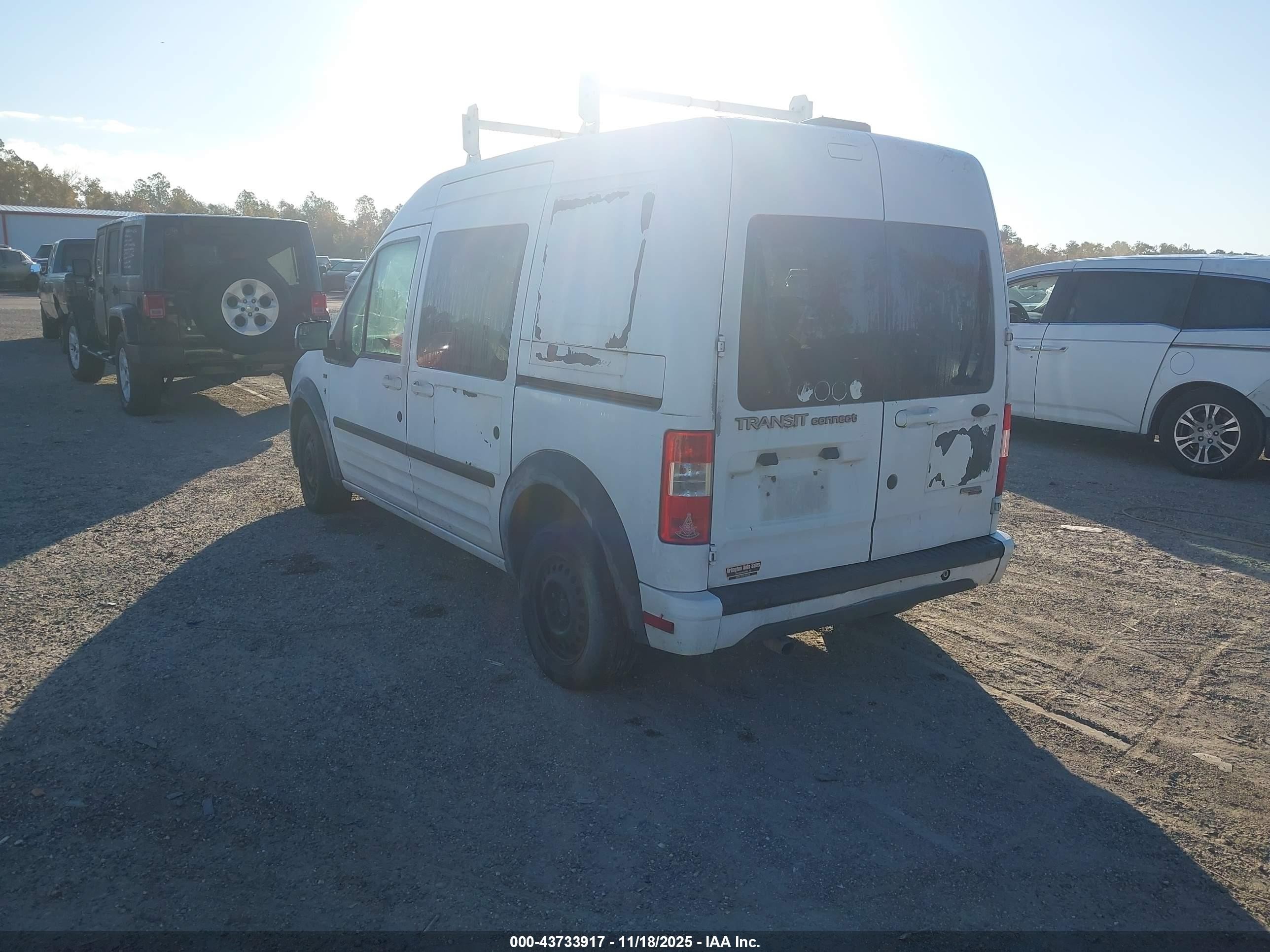 2011 Ford Transit Connect Xlt White vin: NM0KS9BN8BT046531