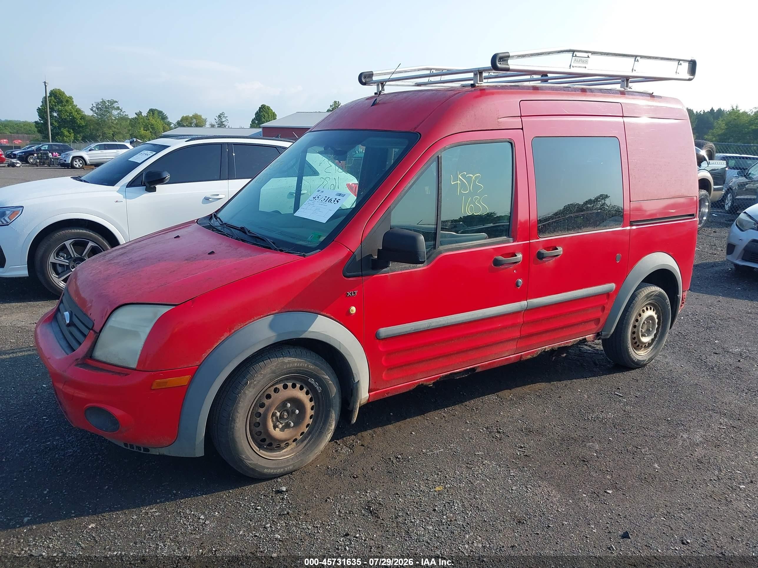 2010 Ford Transit Connect Xlt Red vin: NM0KS9BN9AT027047
