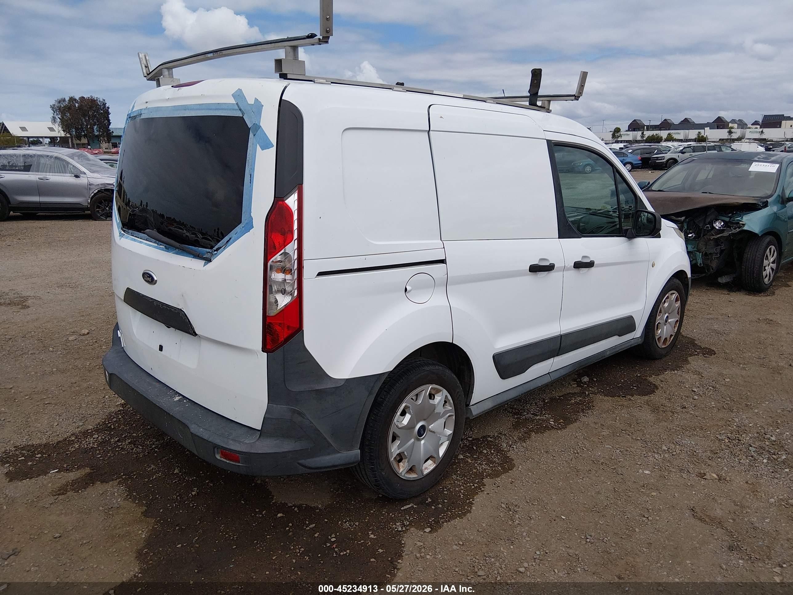 2014 Ford Transit Connect Xl White vin: NM0LE6E75E1143533
