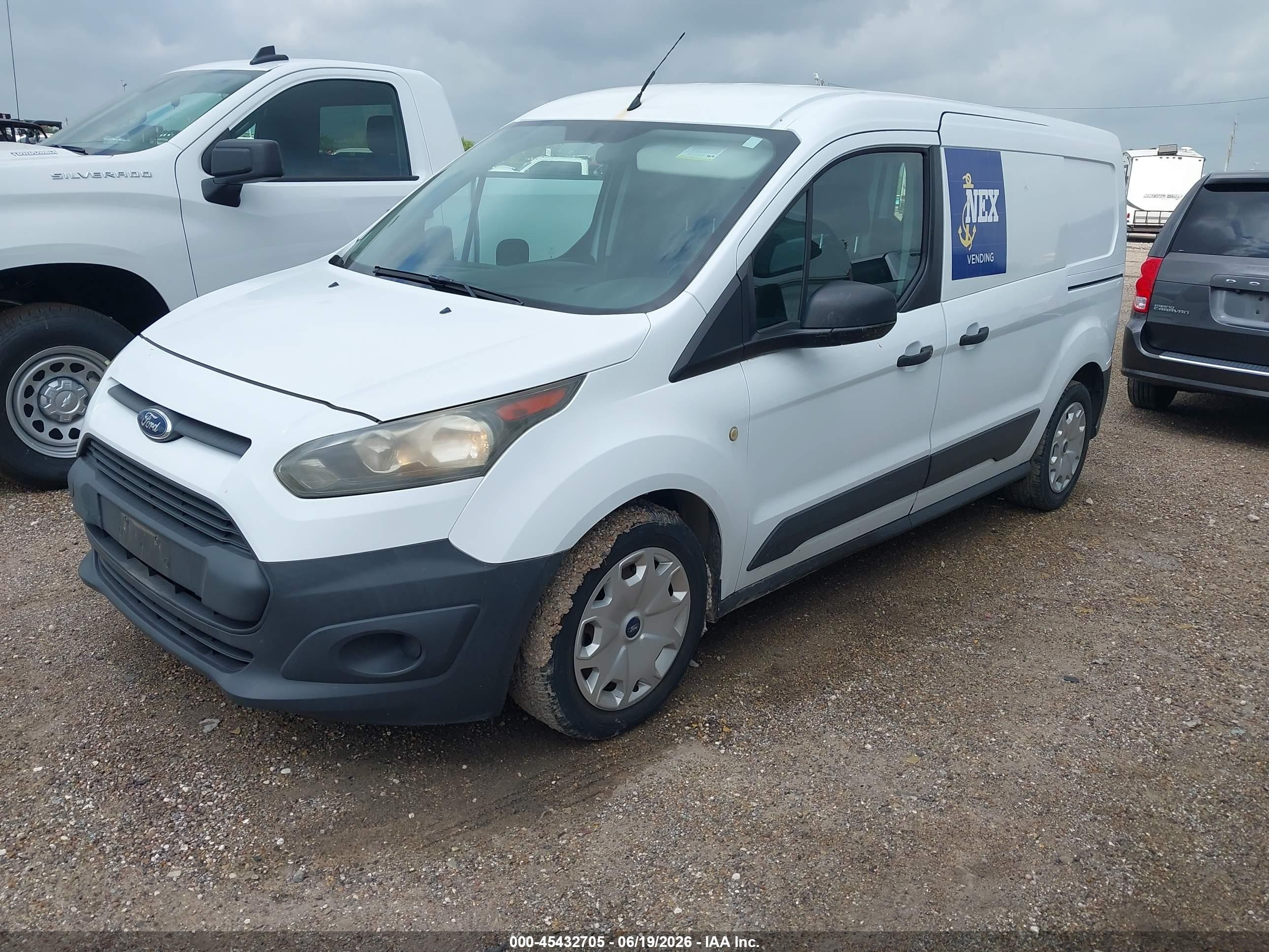 2015 Ford Transit Connect Xl White vin: NM0LE7E73F1222187