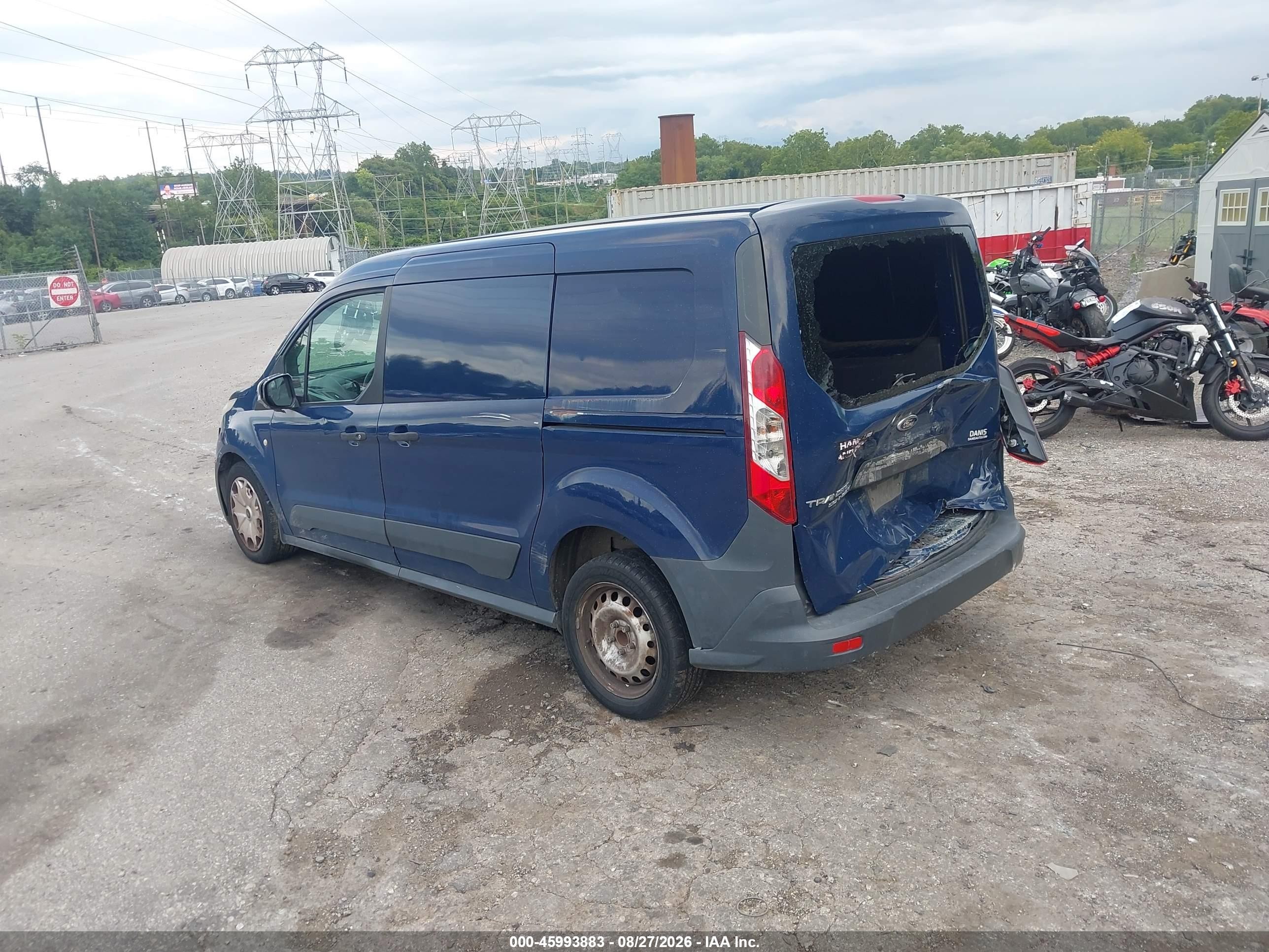 2014 Ford Transit Connect Xl Синий vin: NM0LE7E79E1166755