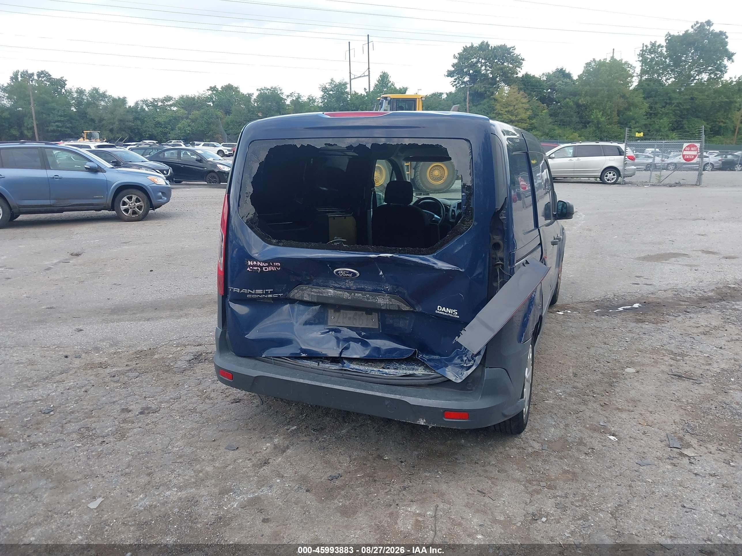 2014 Ford Transit Connect Xl Синий vin: NM0LE7E79E1166755