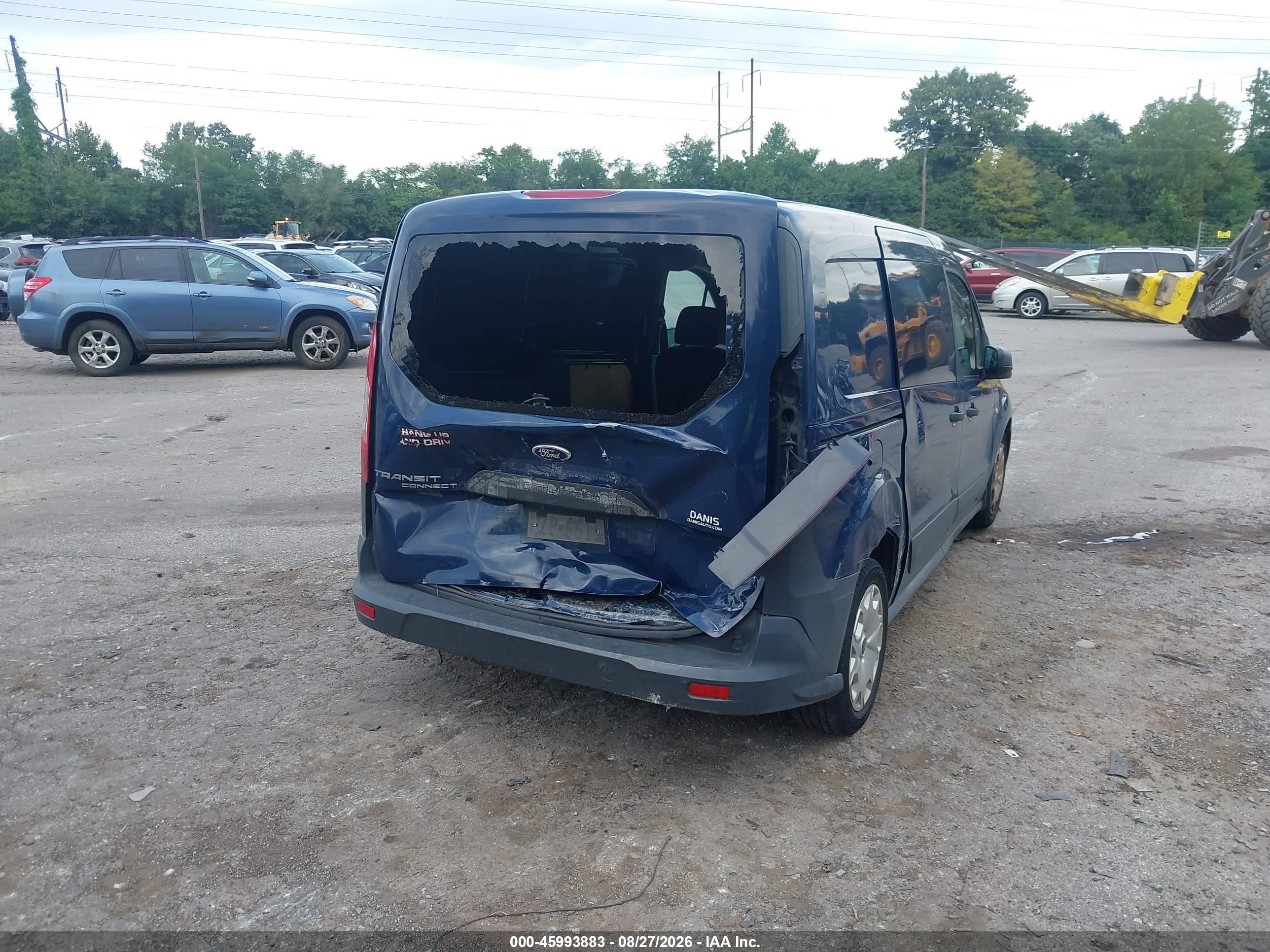 2014 Ford Transit Connect Xl Синий vin: NM0LE7E79E1166755