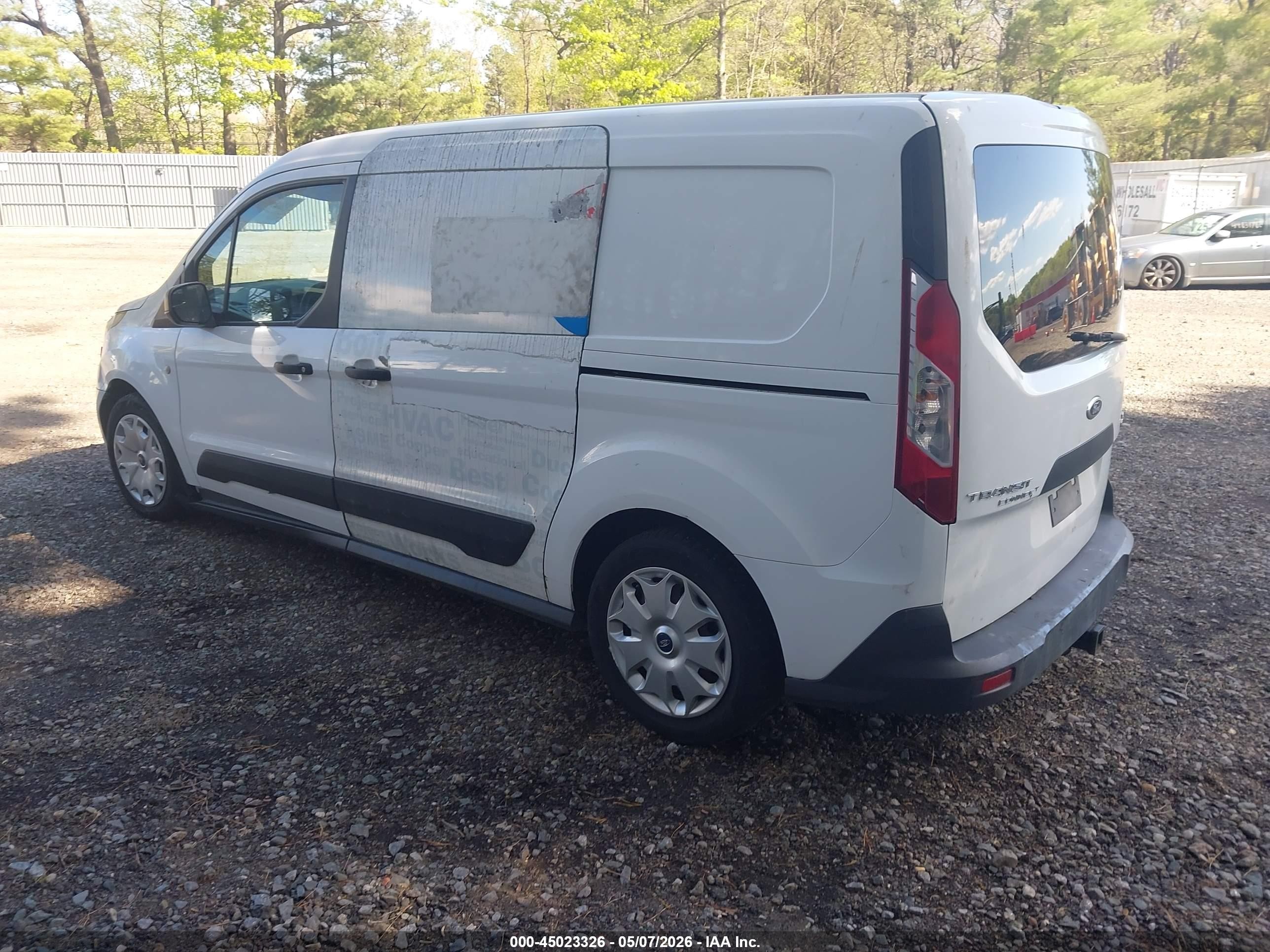 2015 Ford Transit Connect Xlt White vin: NM0LE7FXXF1184617