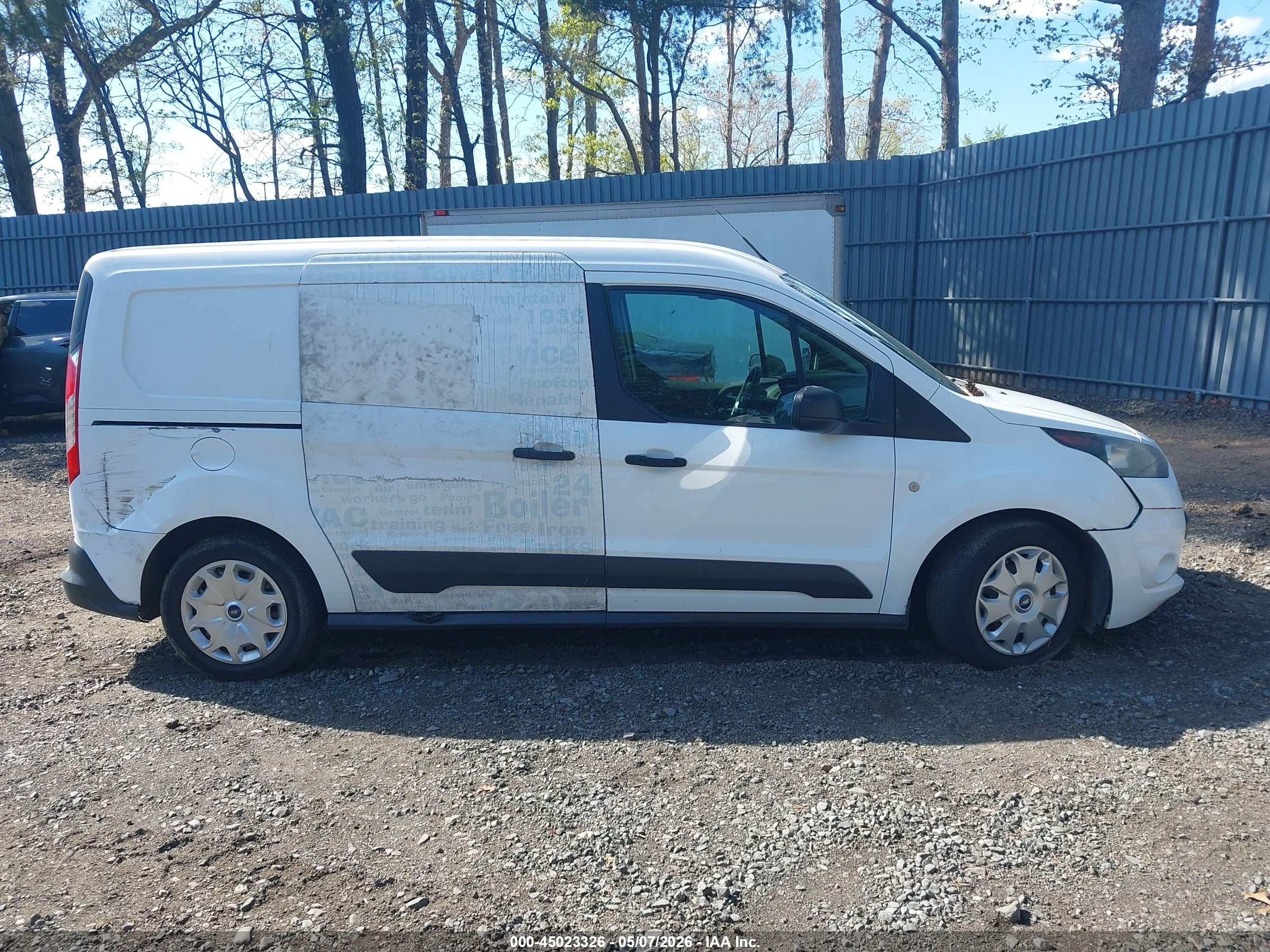 2015 Ford Transit Connect Xlt White vin: NM0LE7FXXF1184617