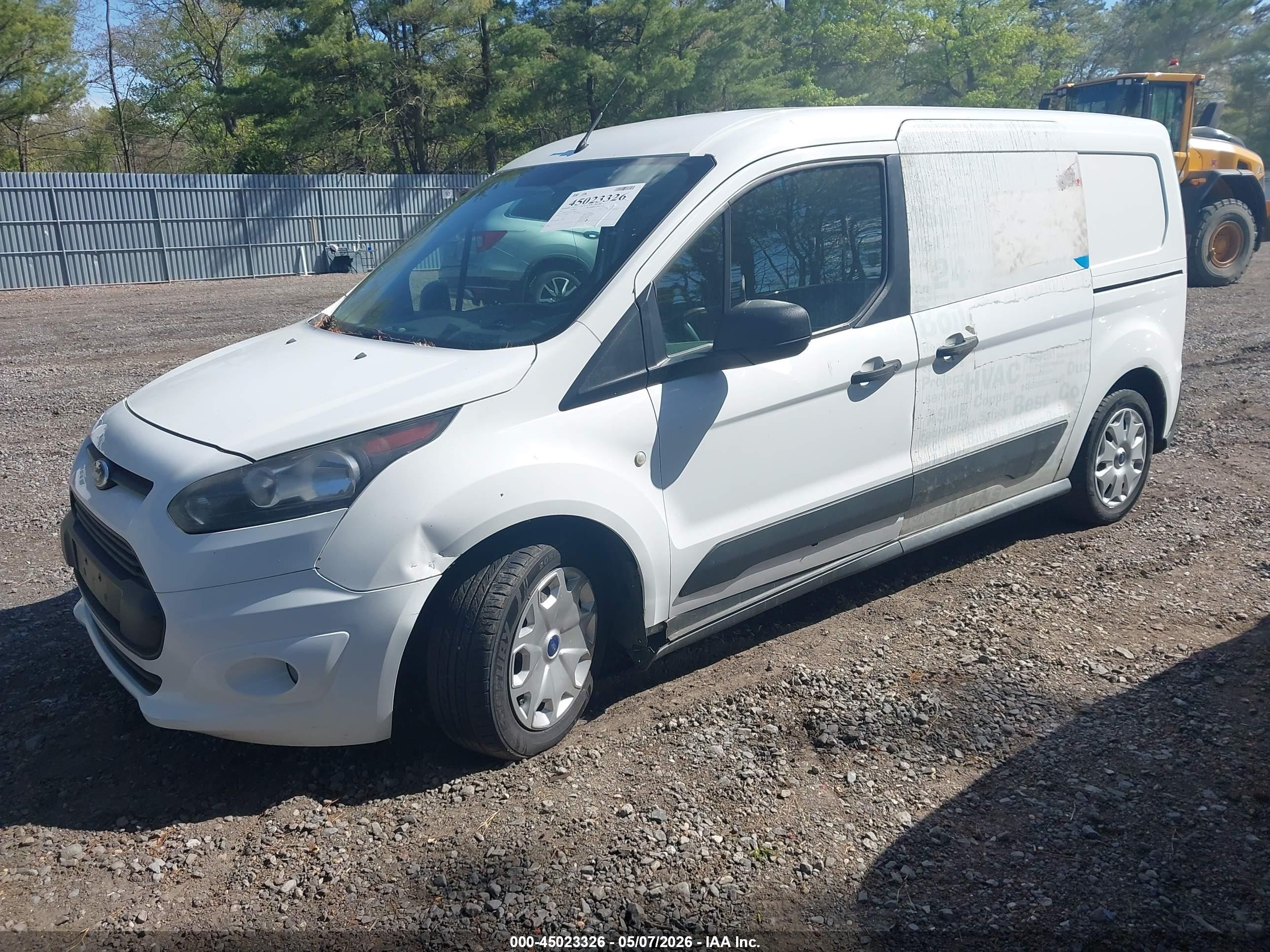 2015 Ford Transit Connect Xlt White vin: NM0LE7FXXF1184617