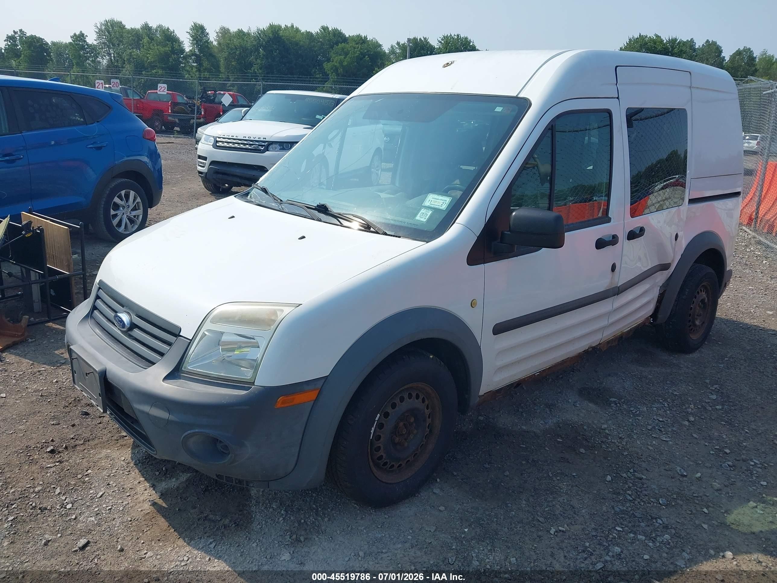 2010 Ford Transit Connect Xl White vin: NM0LS6AN0AT030939