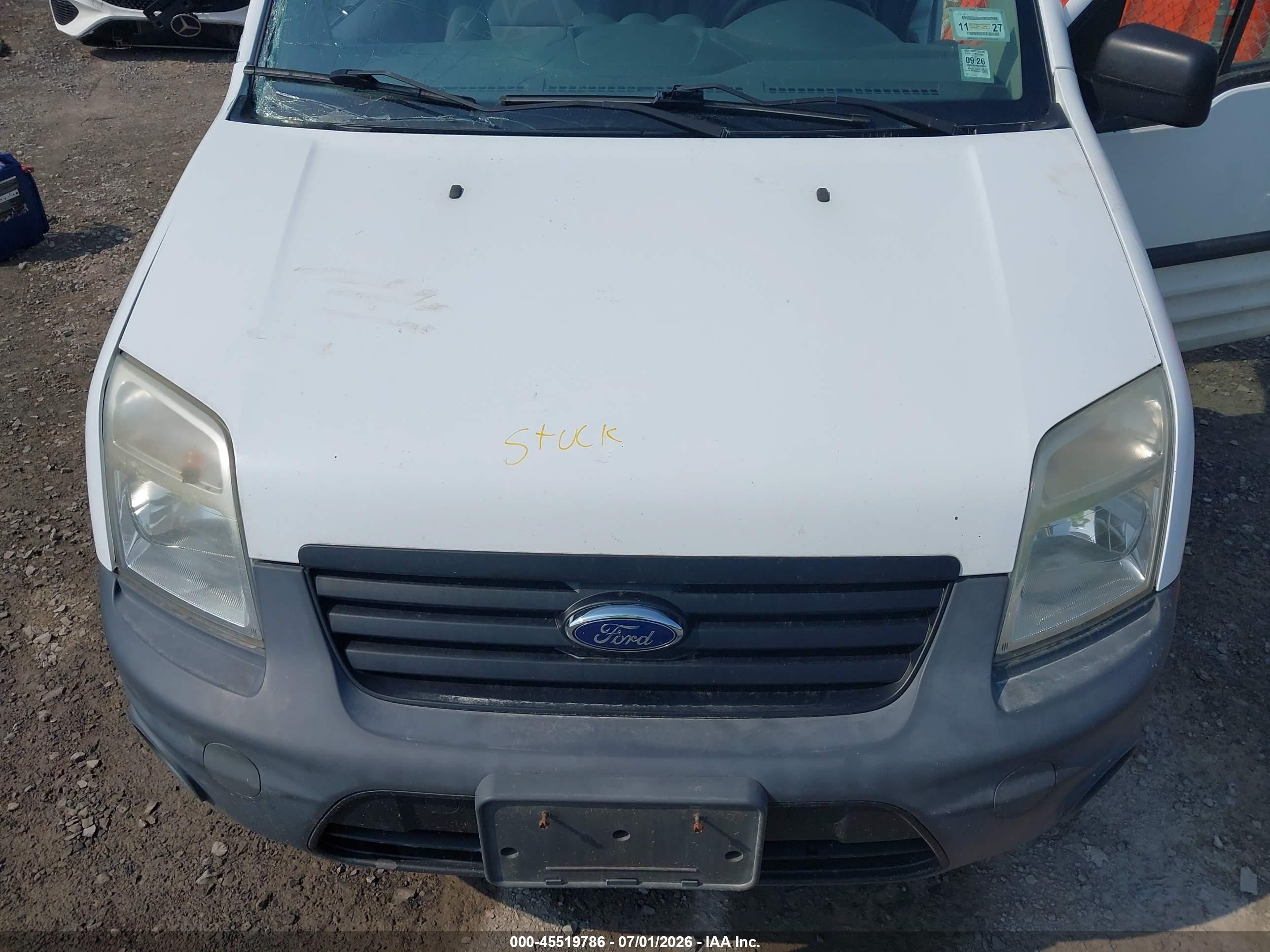 2010 Ford Transit Connect Xl White vin: NM0LS6AN0AT030939