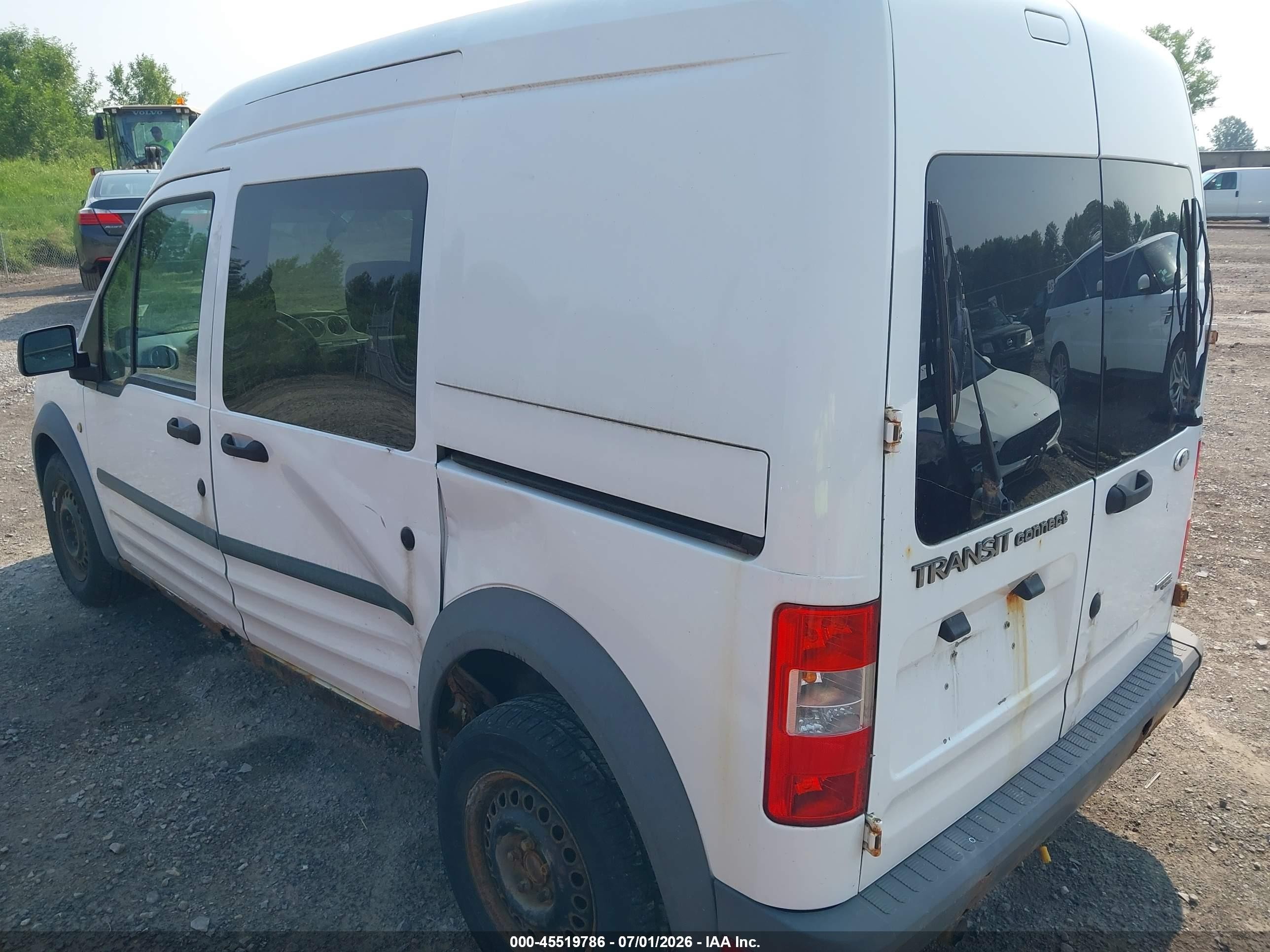 2010 Ford Transit Connect Xl White vin: NM0LS6AN0AT030939