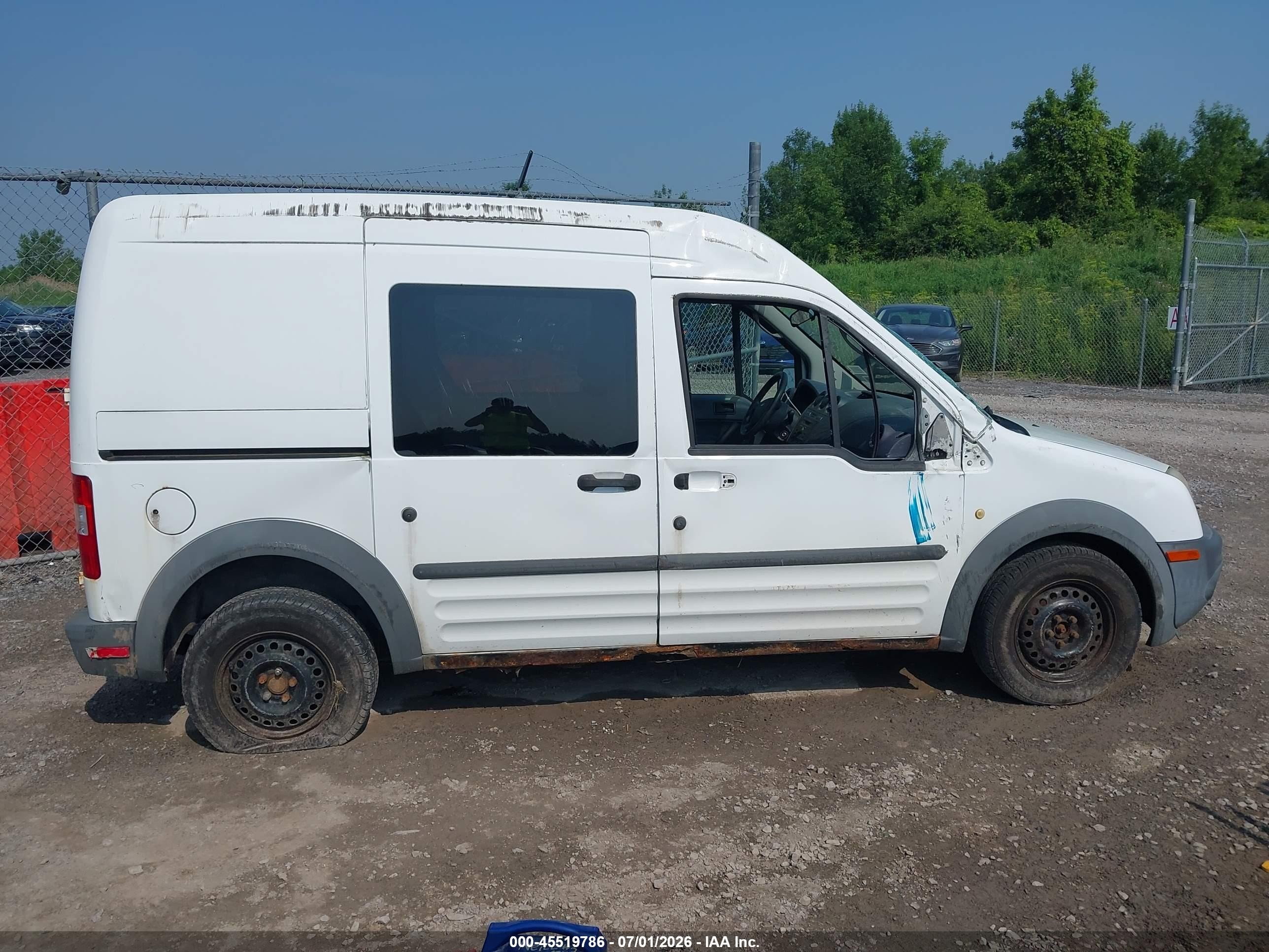 2010 Ford Transit Connect Xl White vin: NM0LS6AN0AT030939