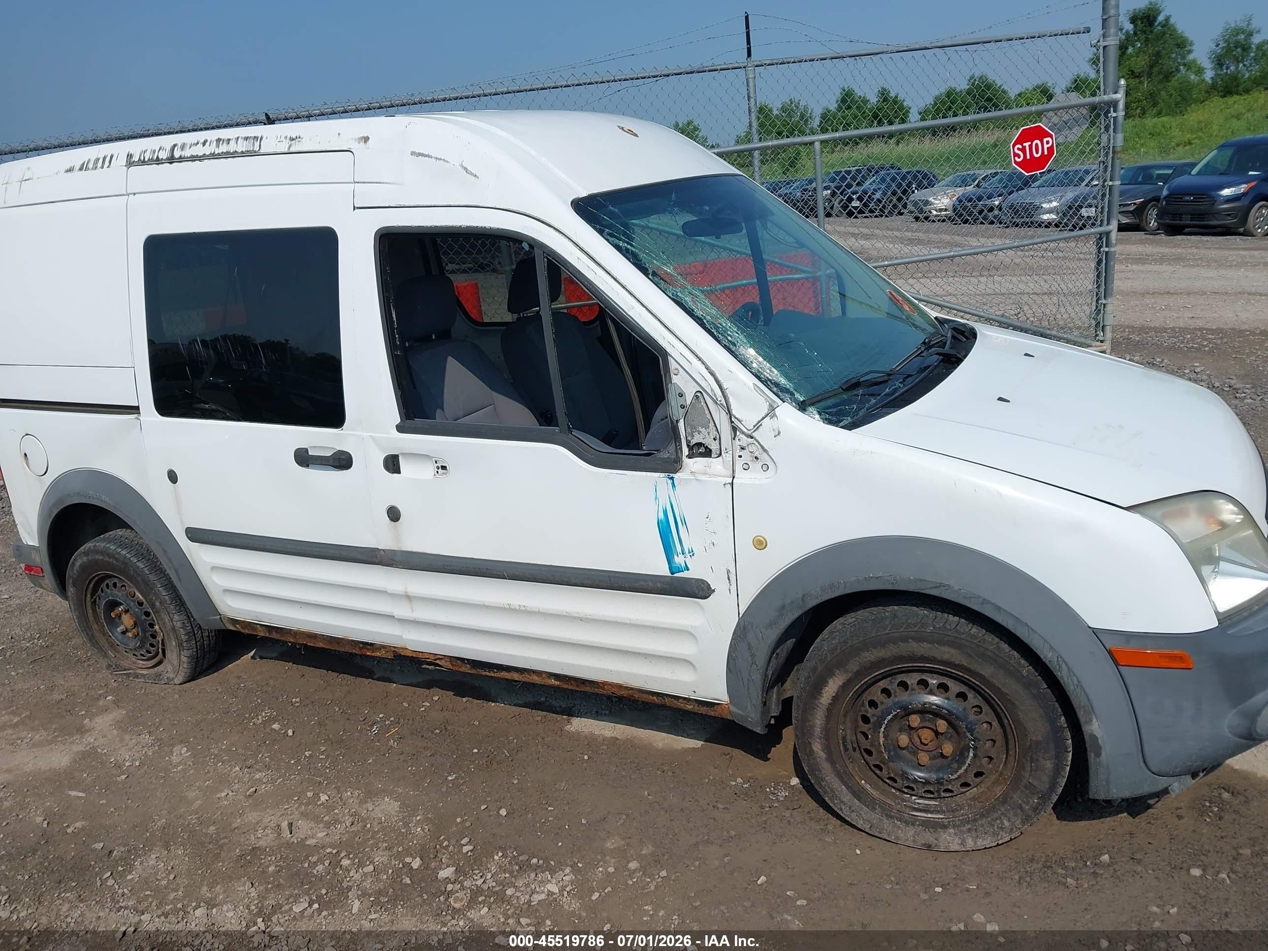 2010 Ford Transit Connect Xl White vin: NM0LS6AN0AT030939