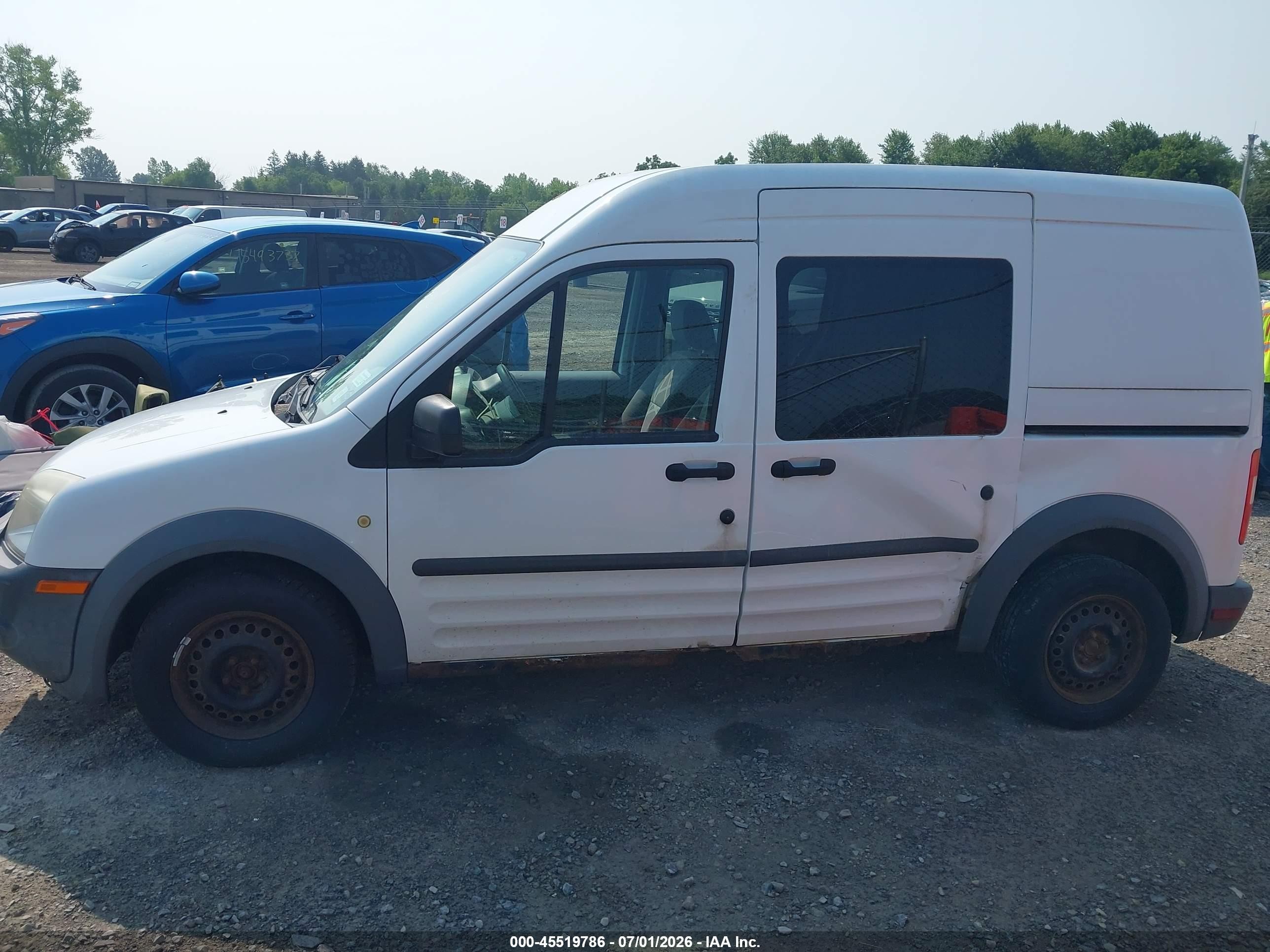 2010 Ford Transit Connect Xl White vin: NM0LS6AN0AT030939