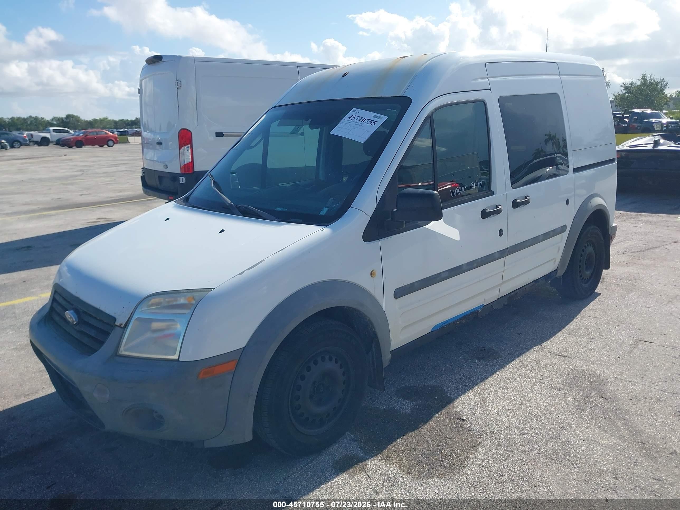 2013 Ford Transit Connect Xl White vin: NM0LS6AN1DT158112