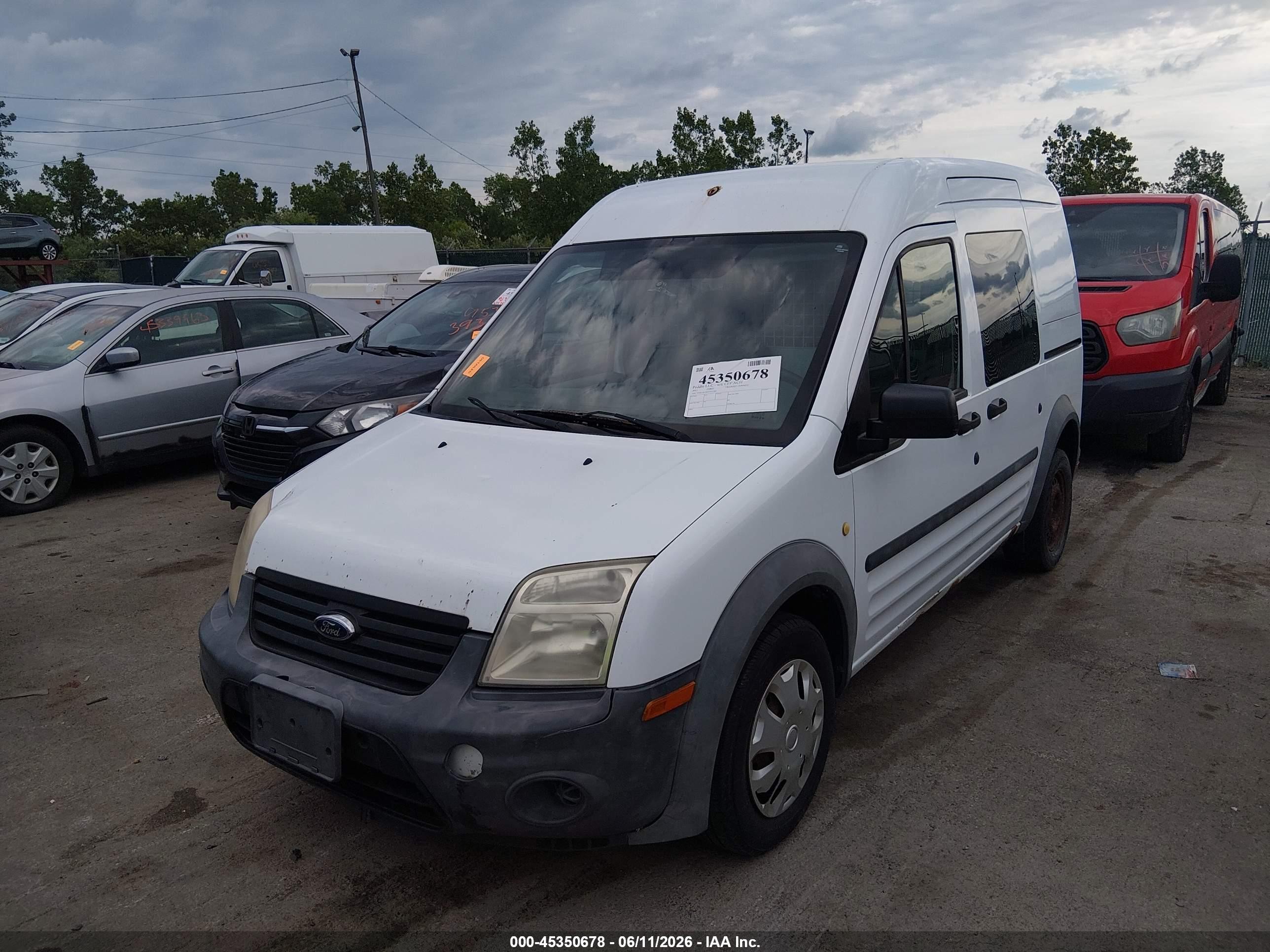 2012 Ford Transit Connect Xl White vin: NM0LS6AN2CT125280