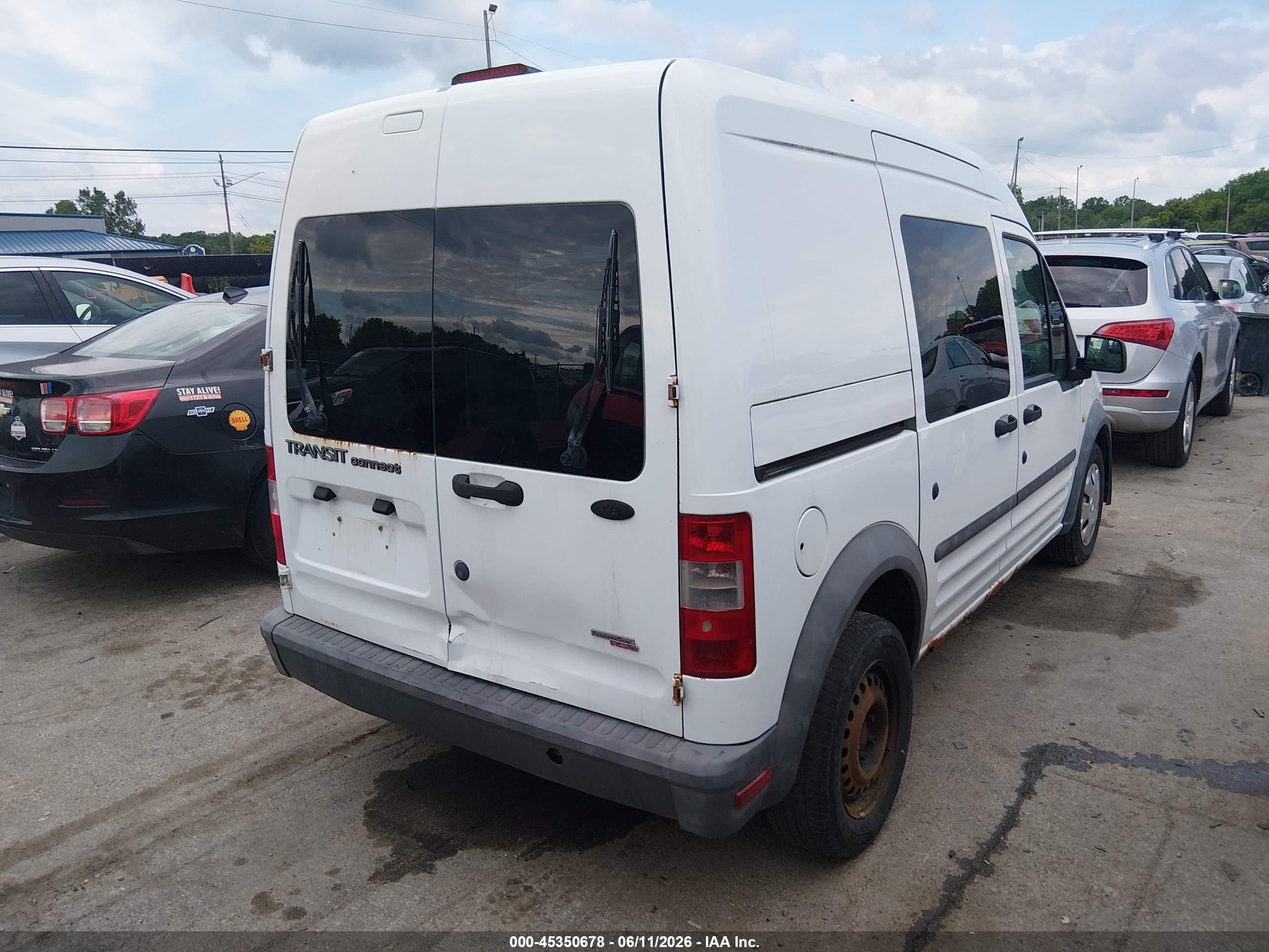 2012 Ford Transit Connect Xl White vin: NM0LS6AN2CT125280