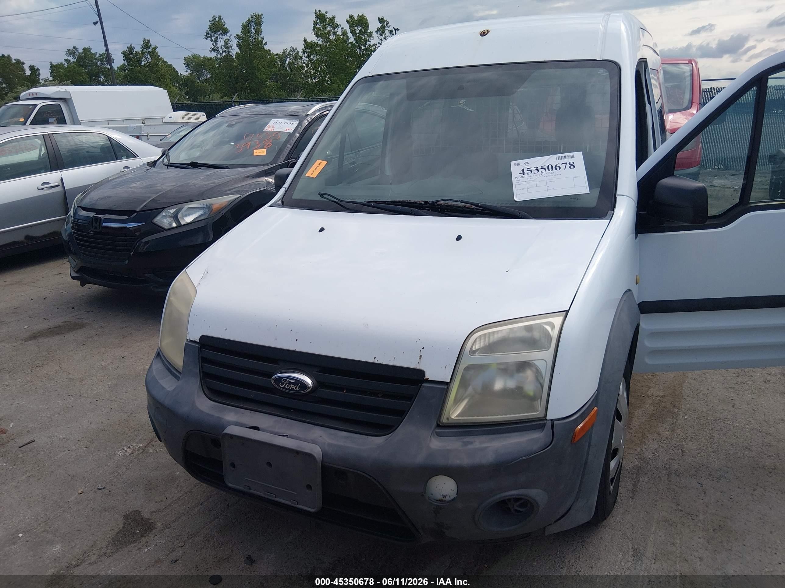 2012 Ford Transit Connect Xl White vin: NM0LS6AN2CT125280