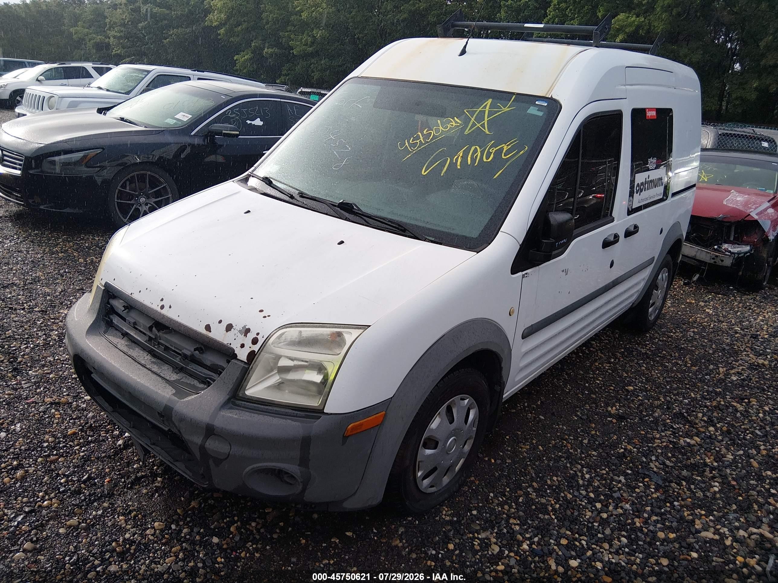 2010 Ford Transit Connect Xl White vin: NM0LS6AN4AT003016