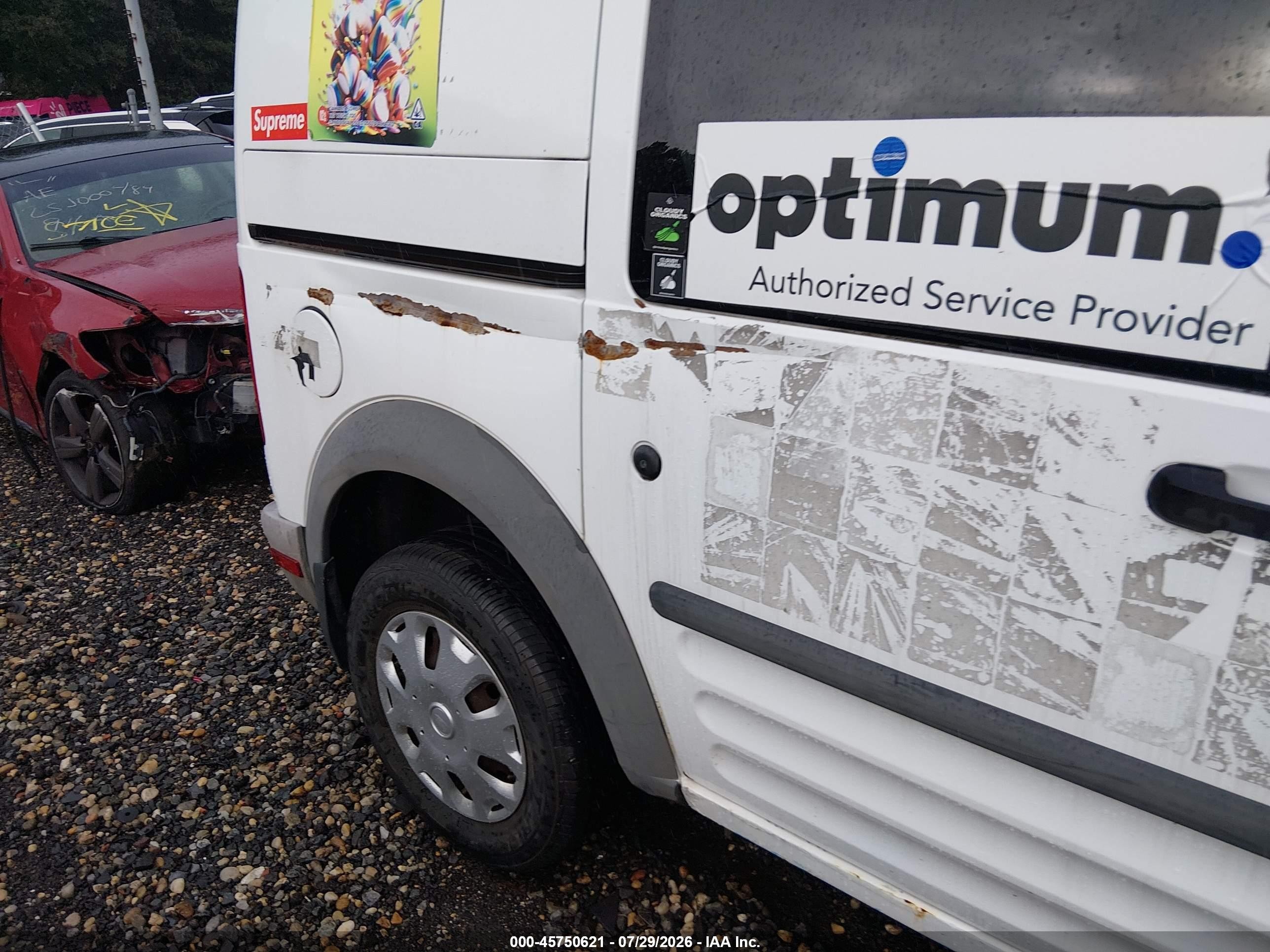 2010 Ford Transit Connect Xl White vin: NM0LS6AN4AT003016