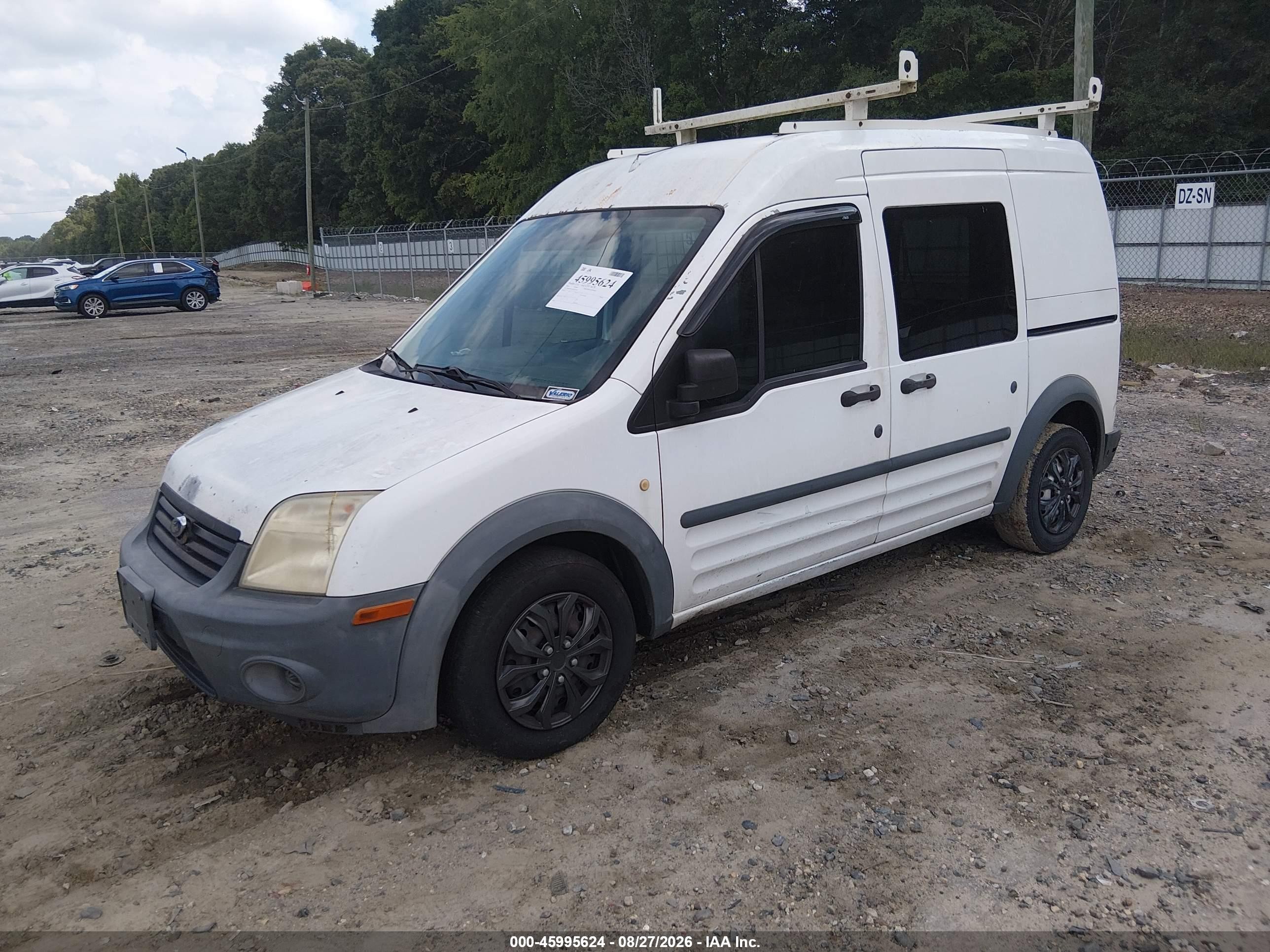 2010 Ford Transit Connect Xl White vin: NM0LS6AN4AT011729