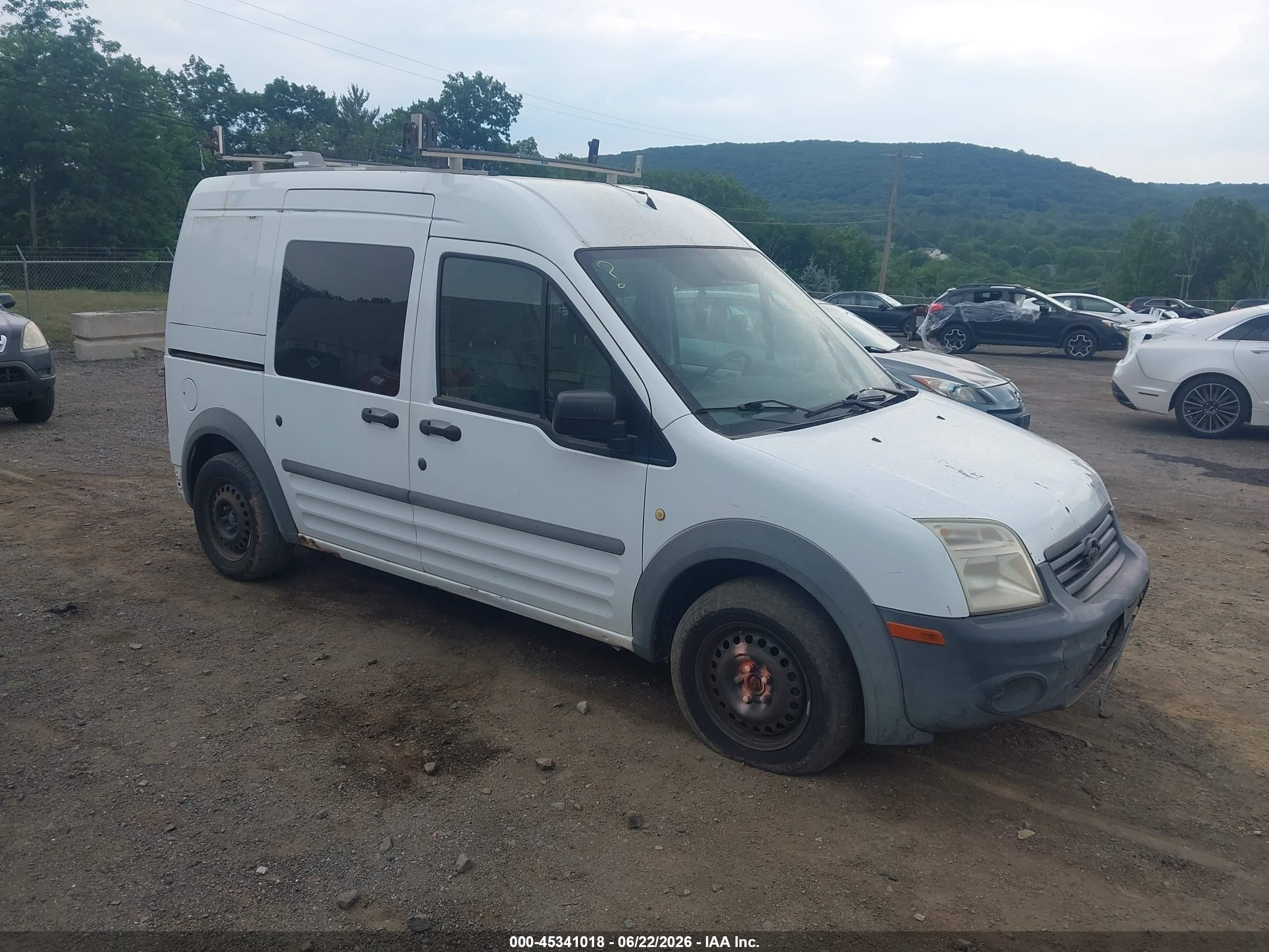2010 Ford Transit Connect Xl White vin: NM0LS6AN4AT022312