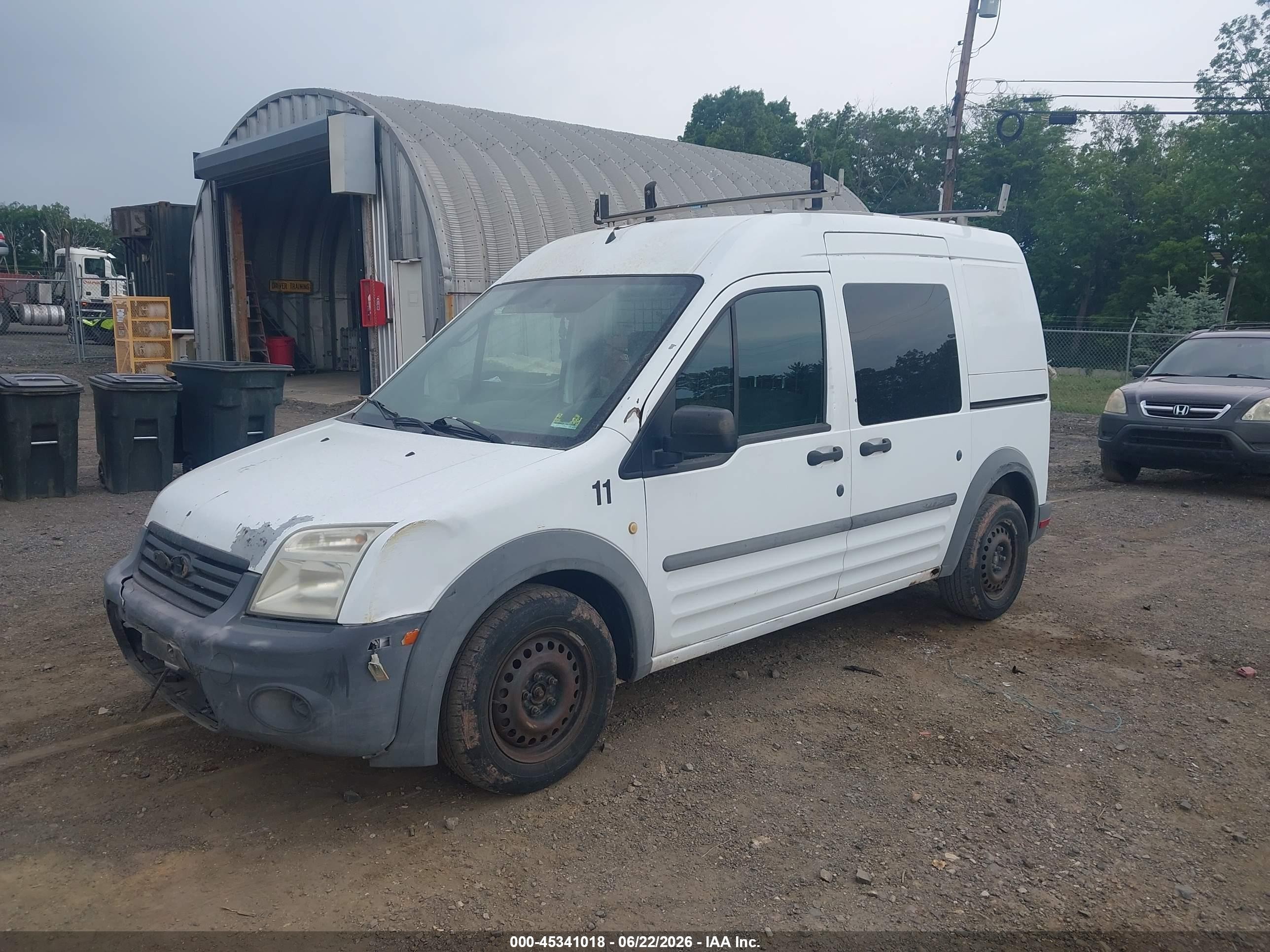 2010 Ford Transit Connect Xl White vin: NM0LS6AN4AT022312