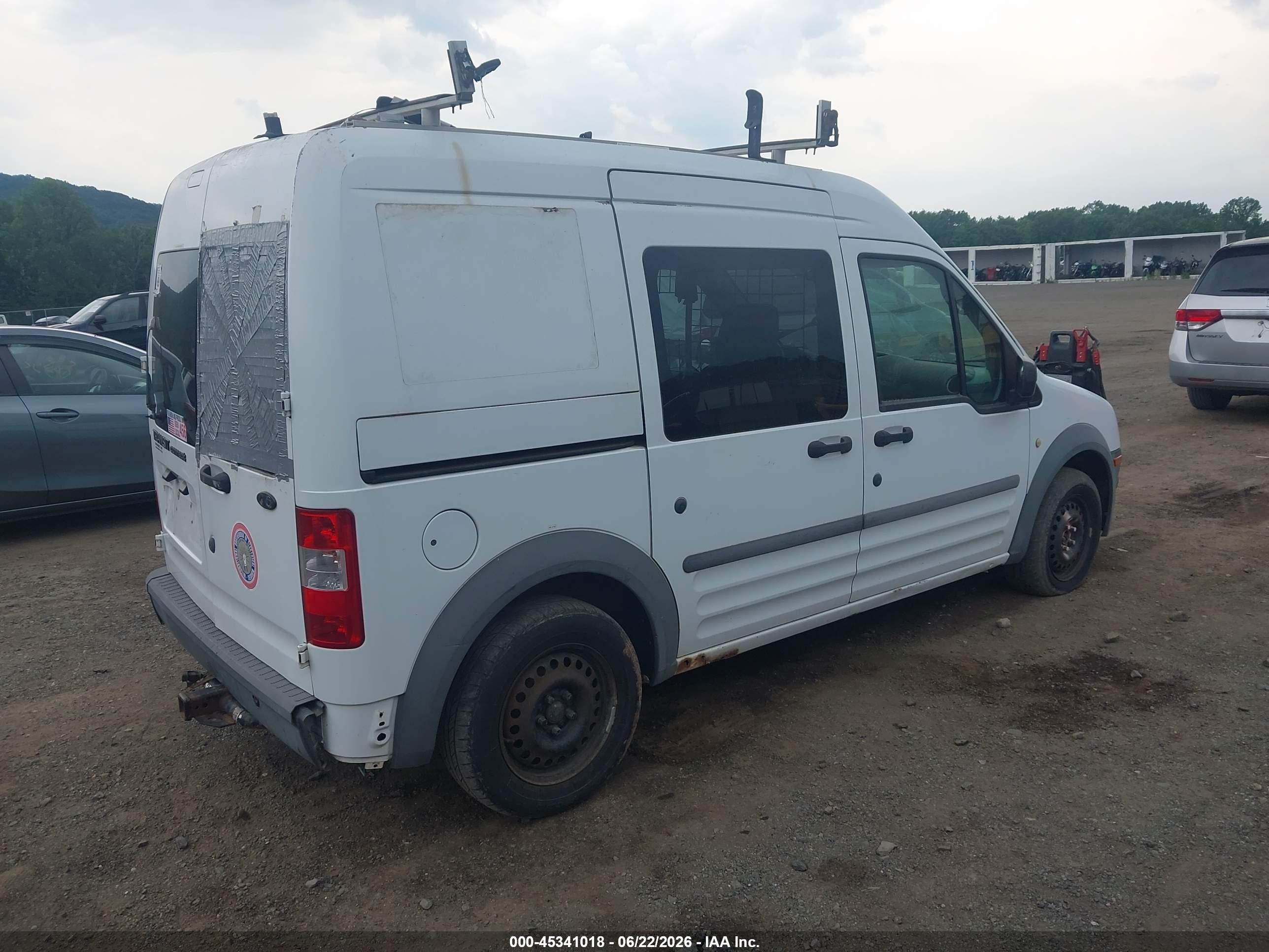 2010 Ford Transit Connect Xl White vin: NM0LS6AN4AT022312