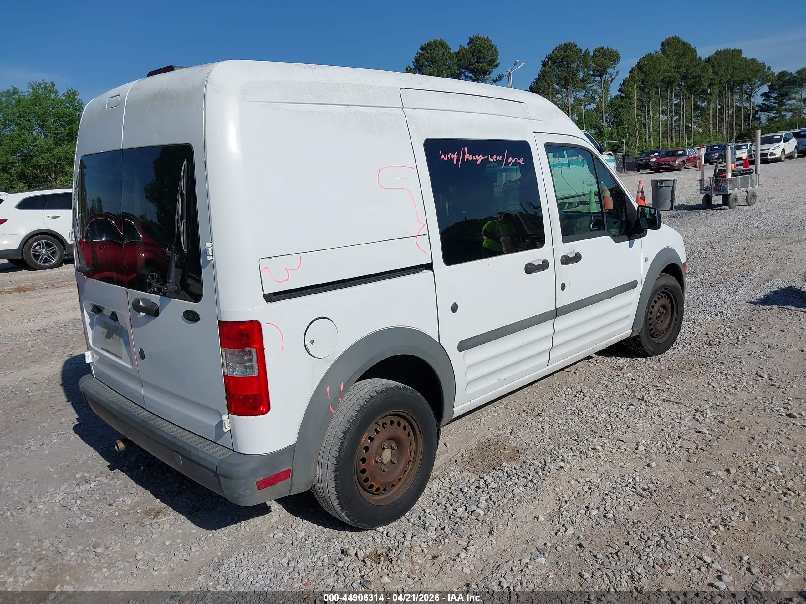 2012 Ford Transit Connect Xl White vin: NM0LS6AN4CT082366