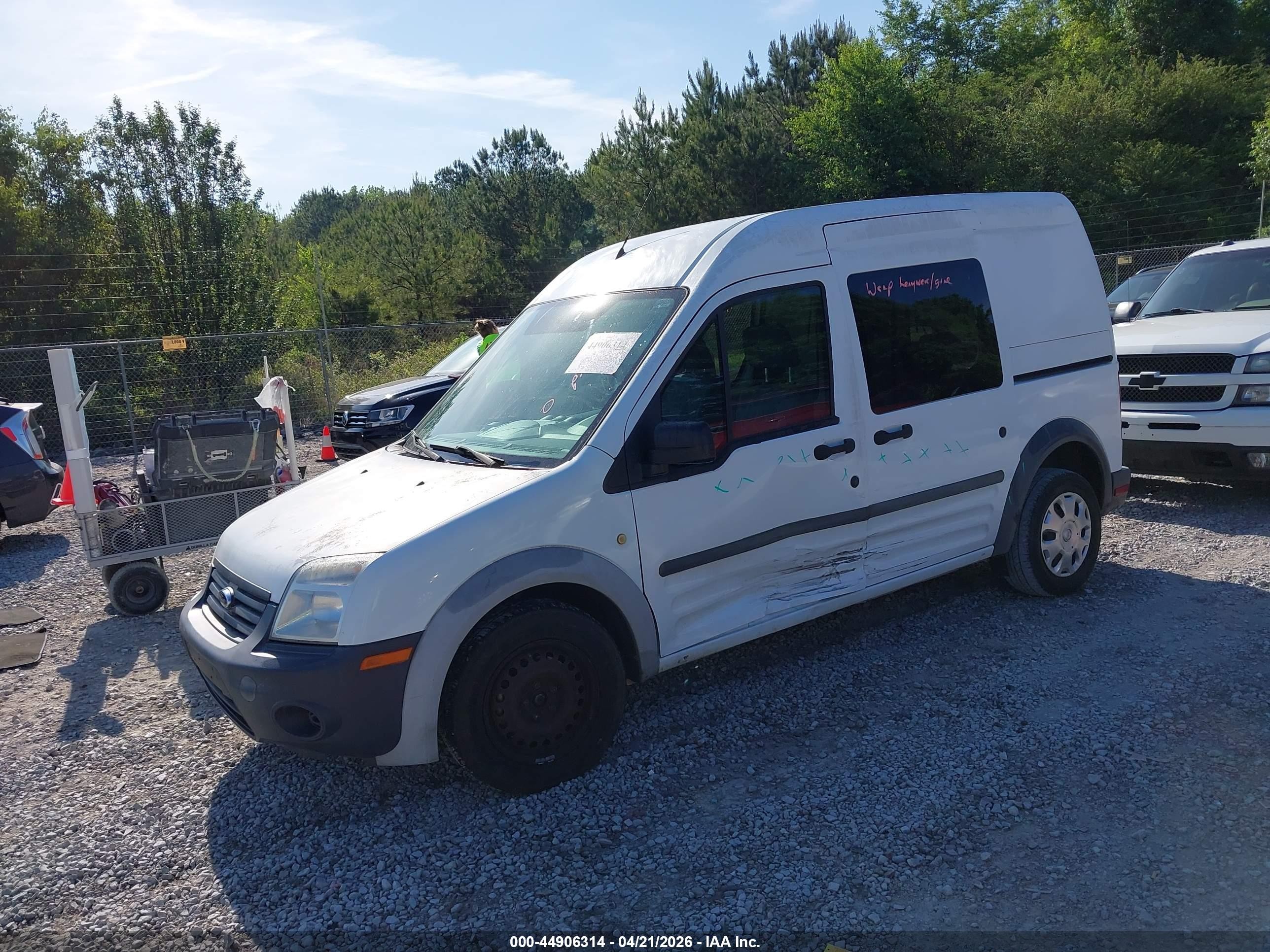 2012 Ford Transit Connect Xl White vin: NM0LS6AN4CT082366