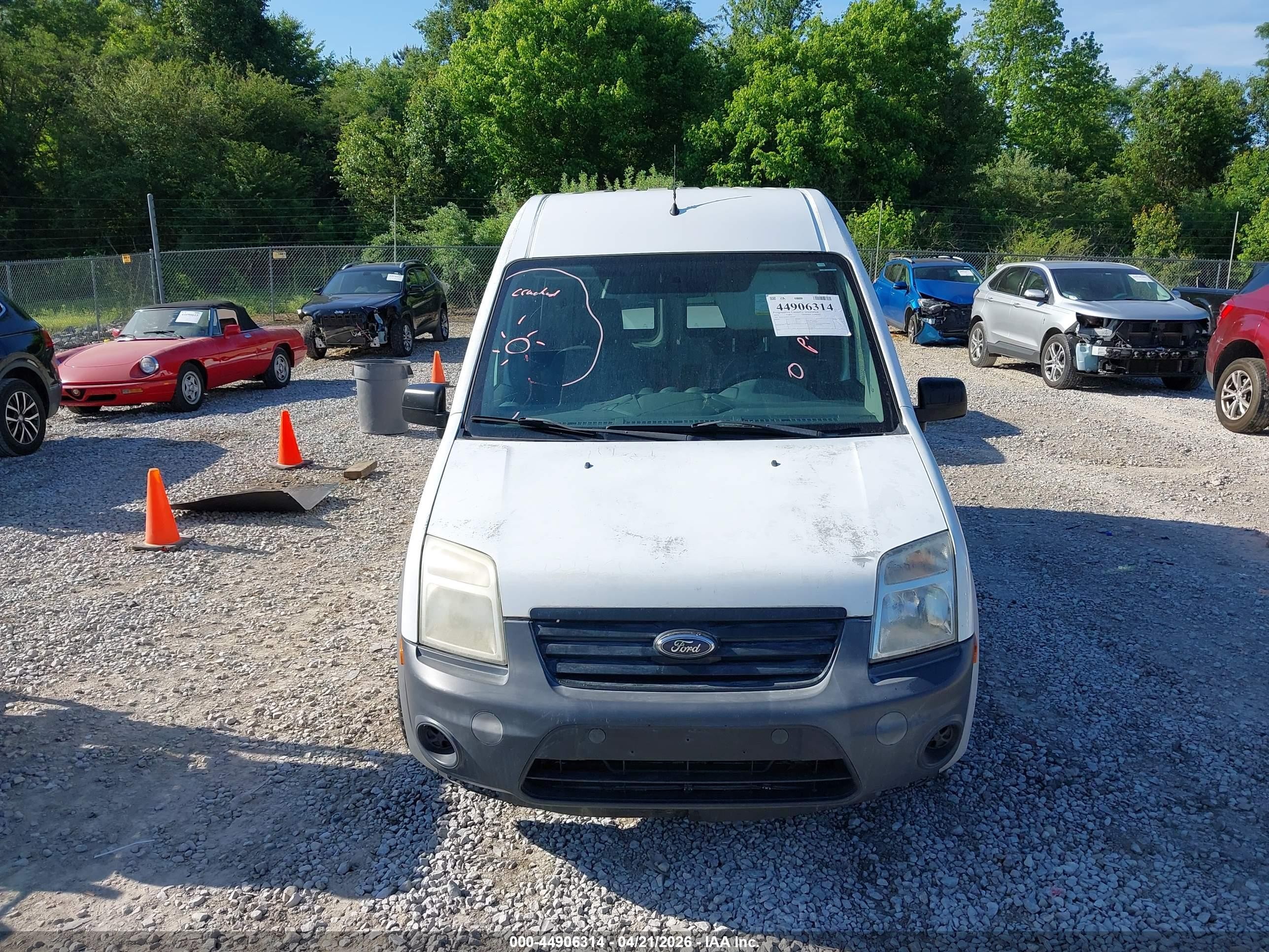2012 Ford Transit Connect Xl White vin: NM0LS6AN4CT082366