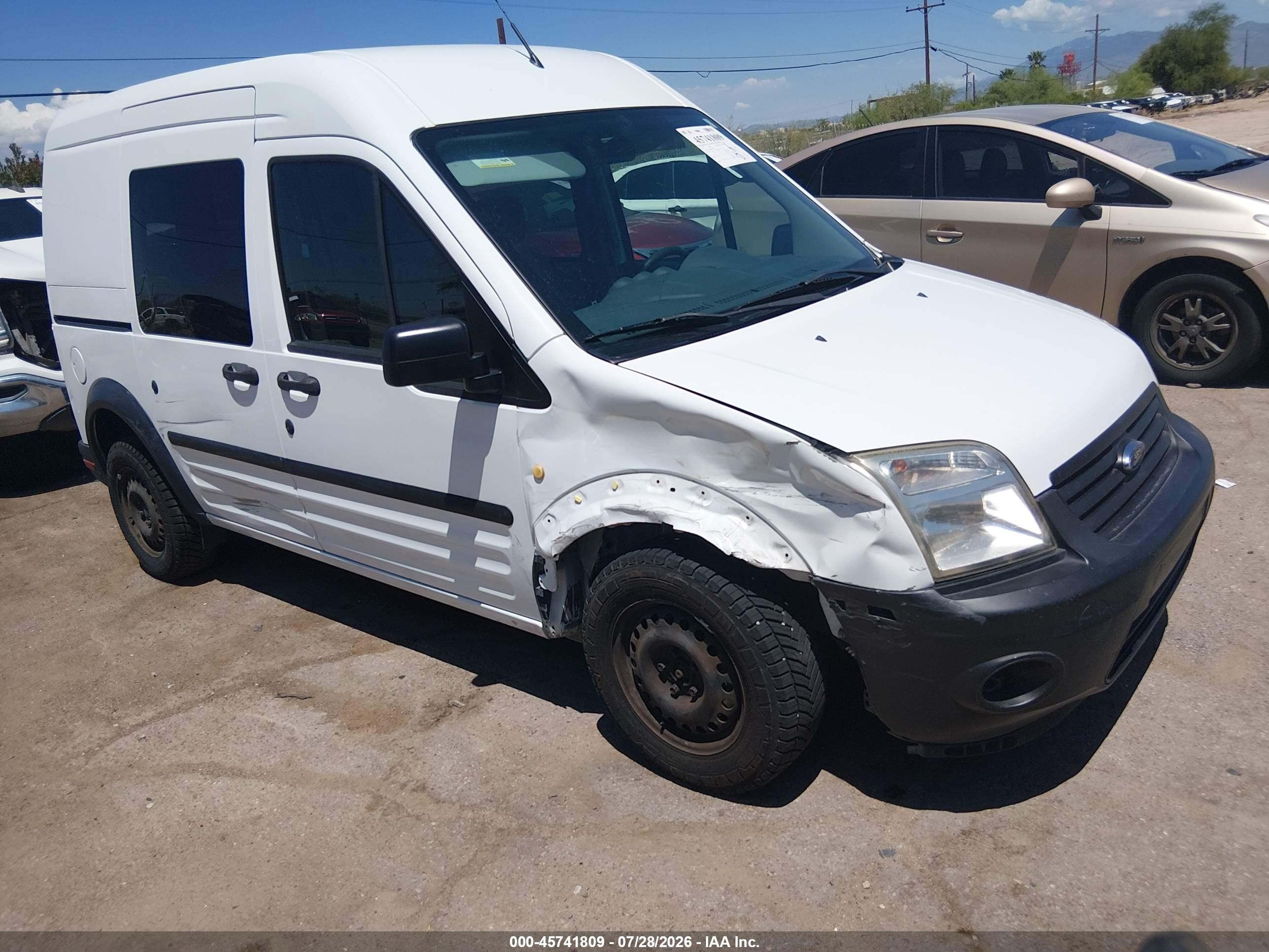 2013 Ford Transit Connect Xl White vin: NM0LS6AN4DT149999