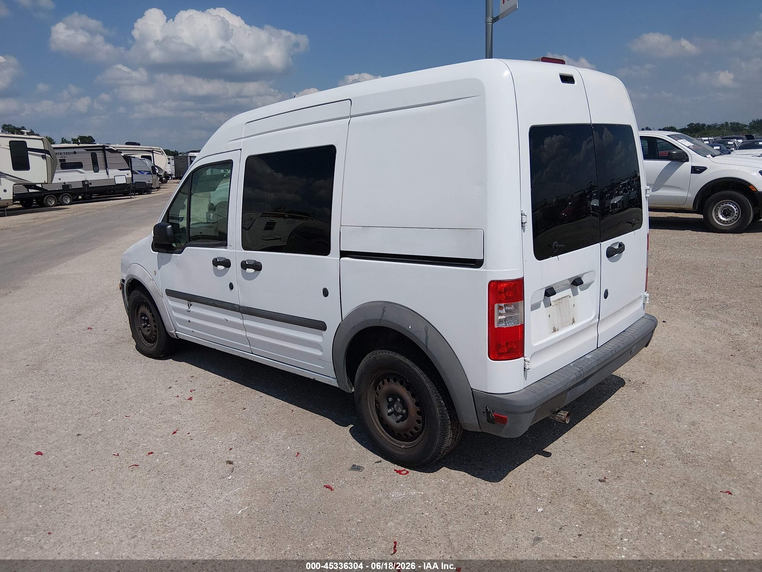 2010 Ford Transit Connect Xl White vin: NM0LS6AN5AT030712