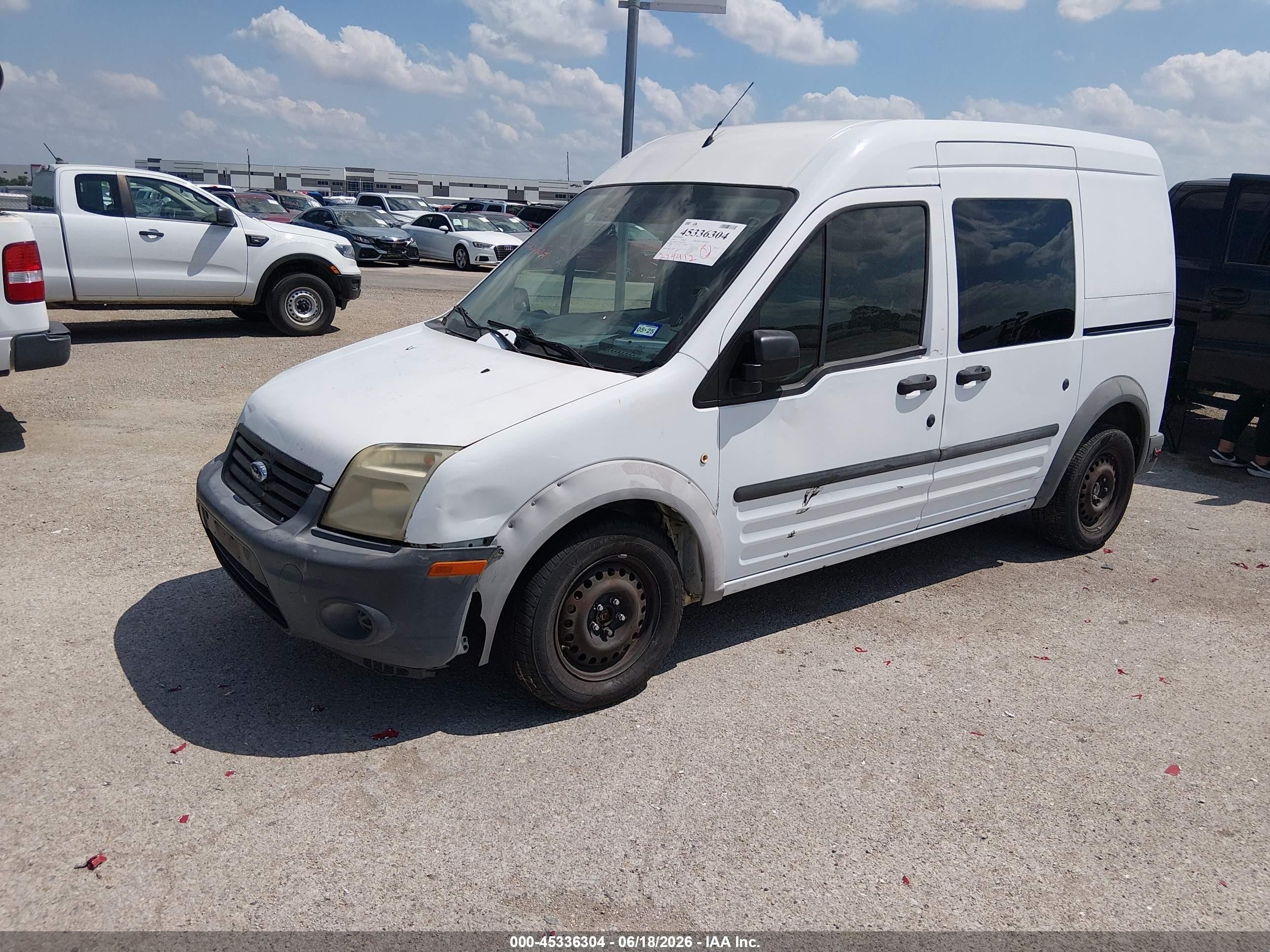 2010 Ford Transit Connect Xl White vin: NM0LS6AN5AT030712