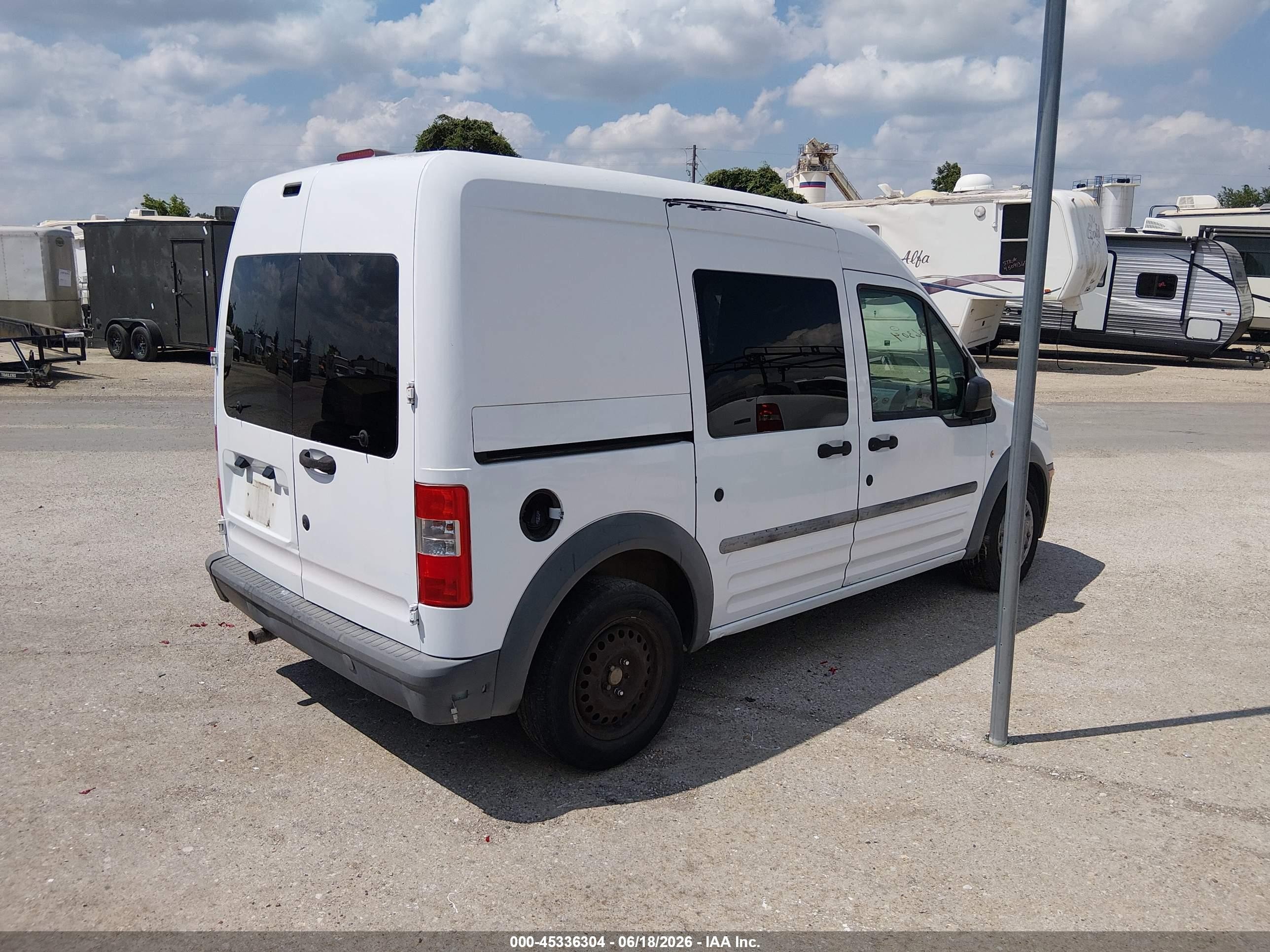 2010 Ford Transit Connect Xl White vin: NM0LS6AN5AT030712