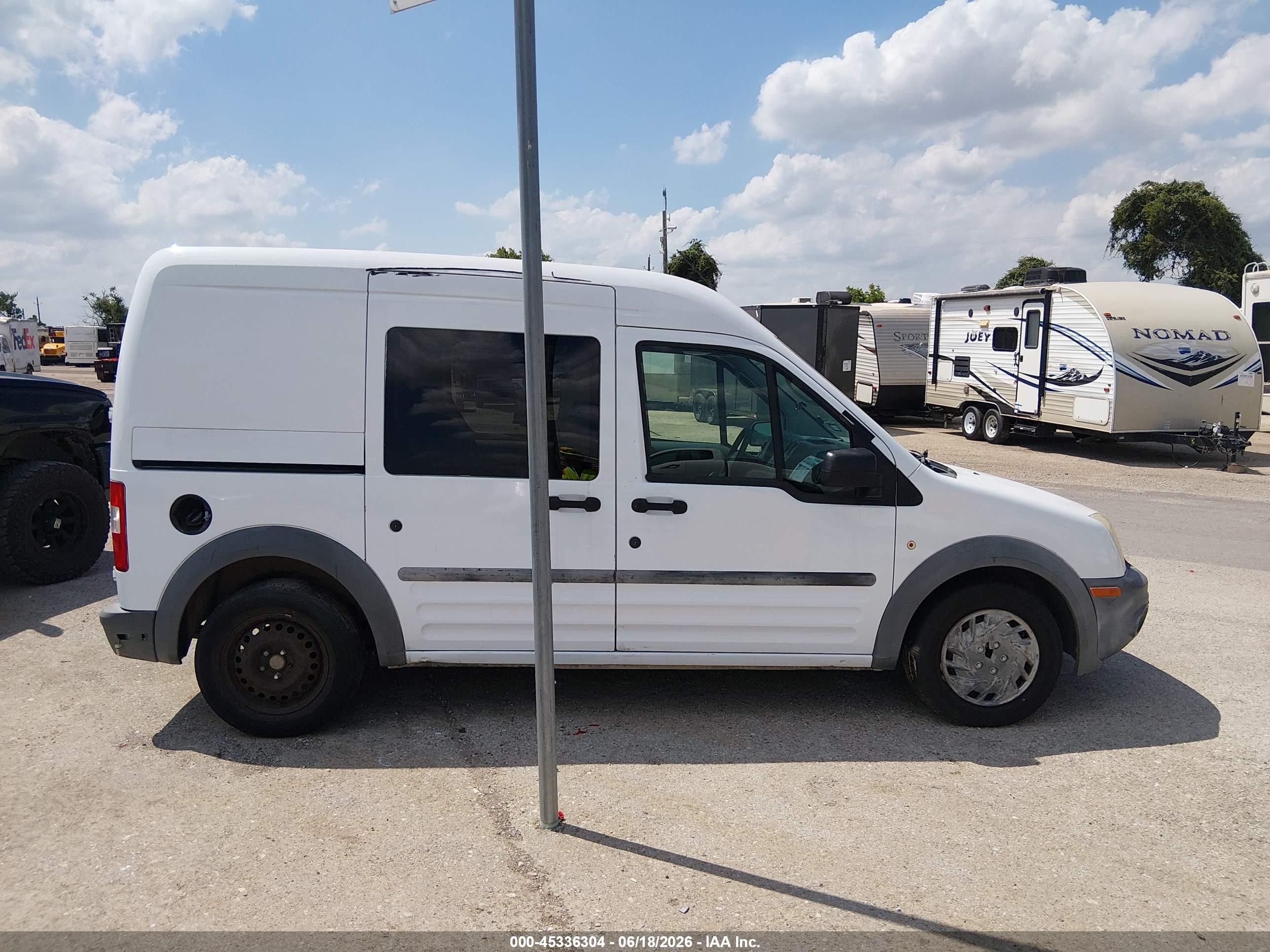 2010 Ford Transit Connect Xl White vin: NM0LS6AN5AT030712