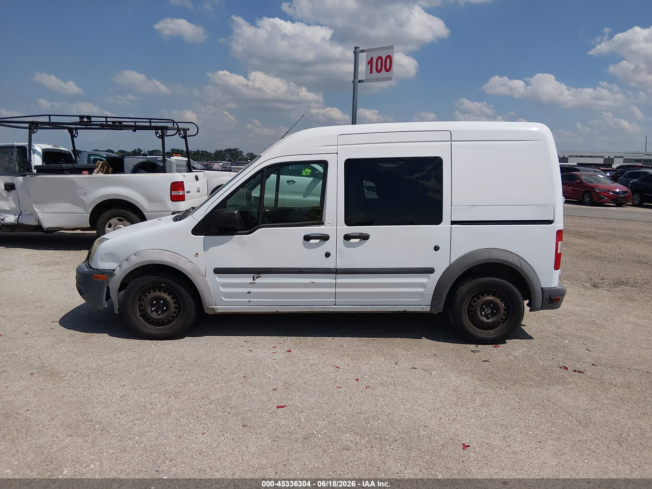 2010 Ford Transit Connect Xl White vin: NM0LS6AN5AT030712