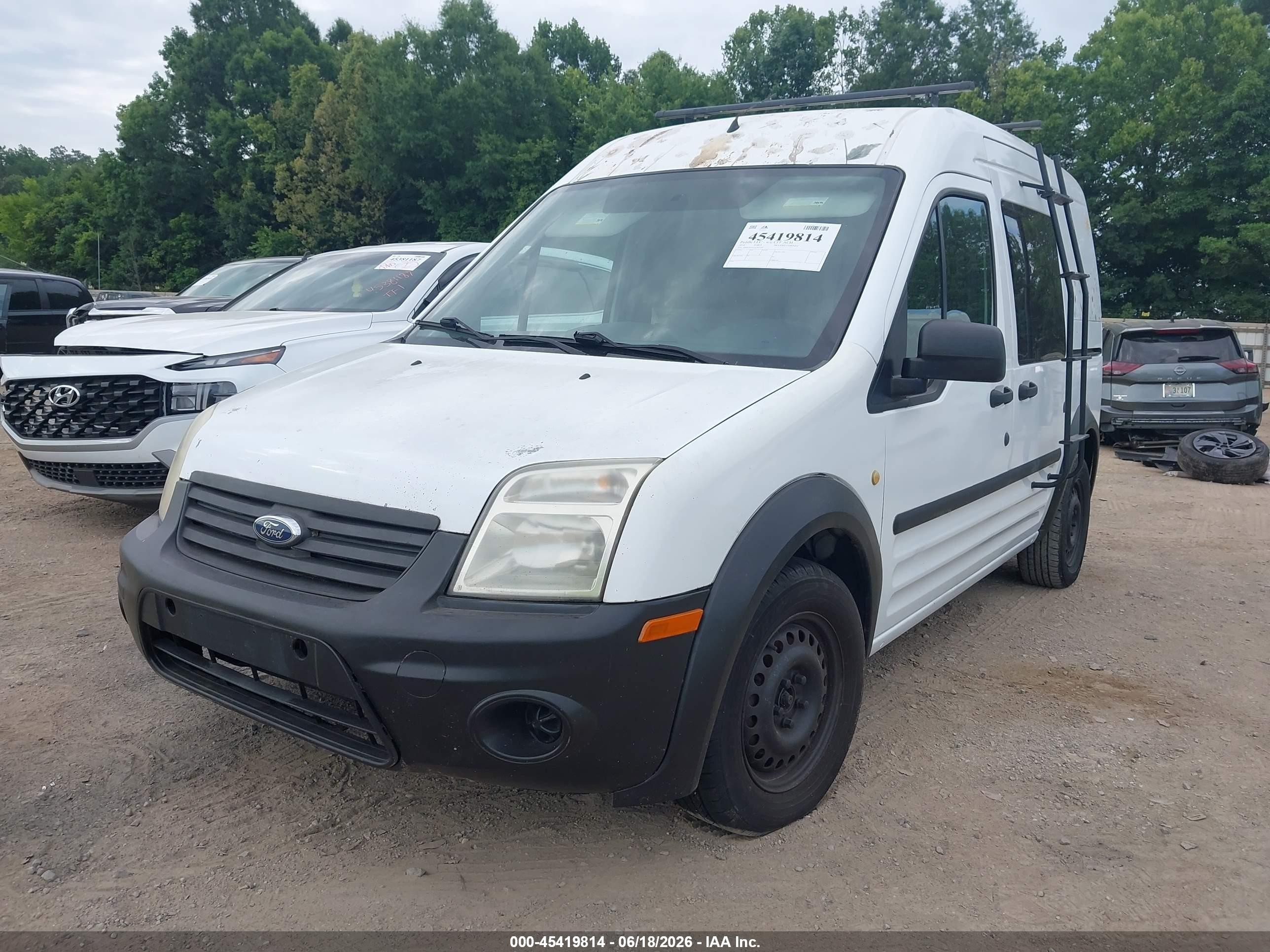 2010 Ford Transit Connect Xl White vin: NM0LS6AN5AT037997