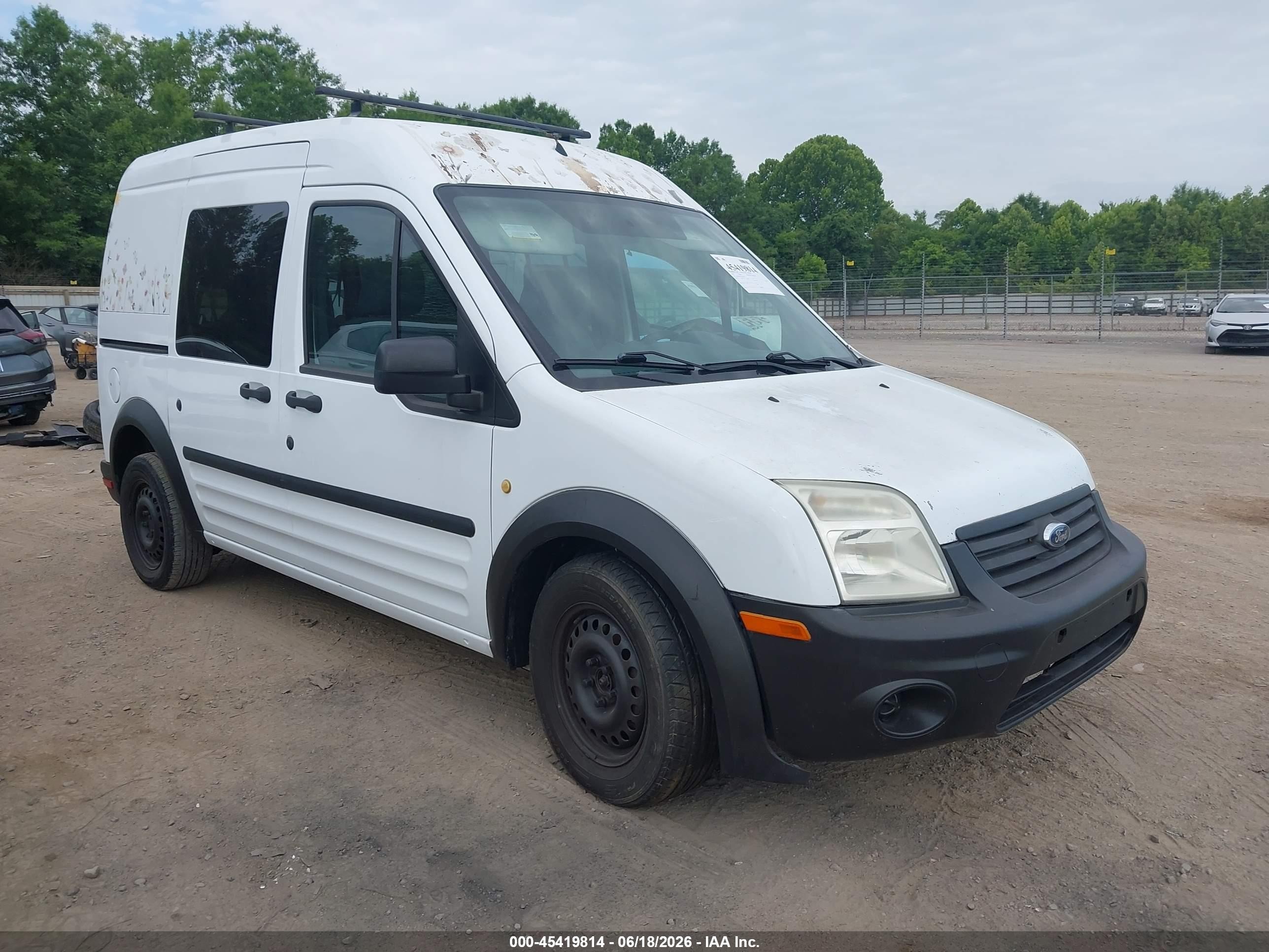 2010 Ford Transit Connect Xl White vin: NM0LS6AN5AT037997